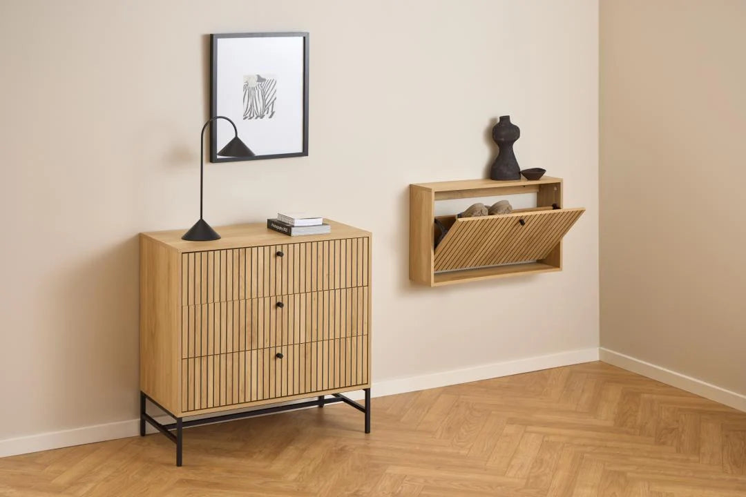 Schoenenkast ALBANY eiken melamine