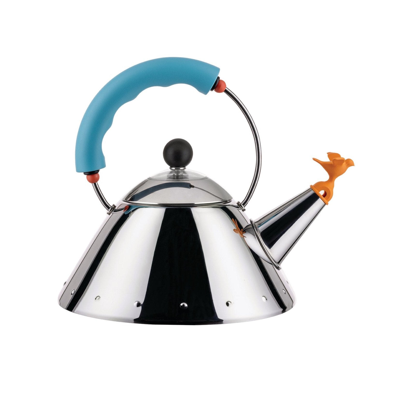 Czajnik indukcyjny 9093/1 srebrny z błękitnym – Alessi