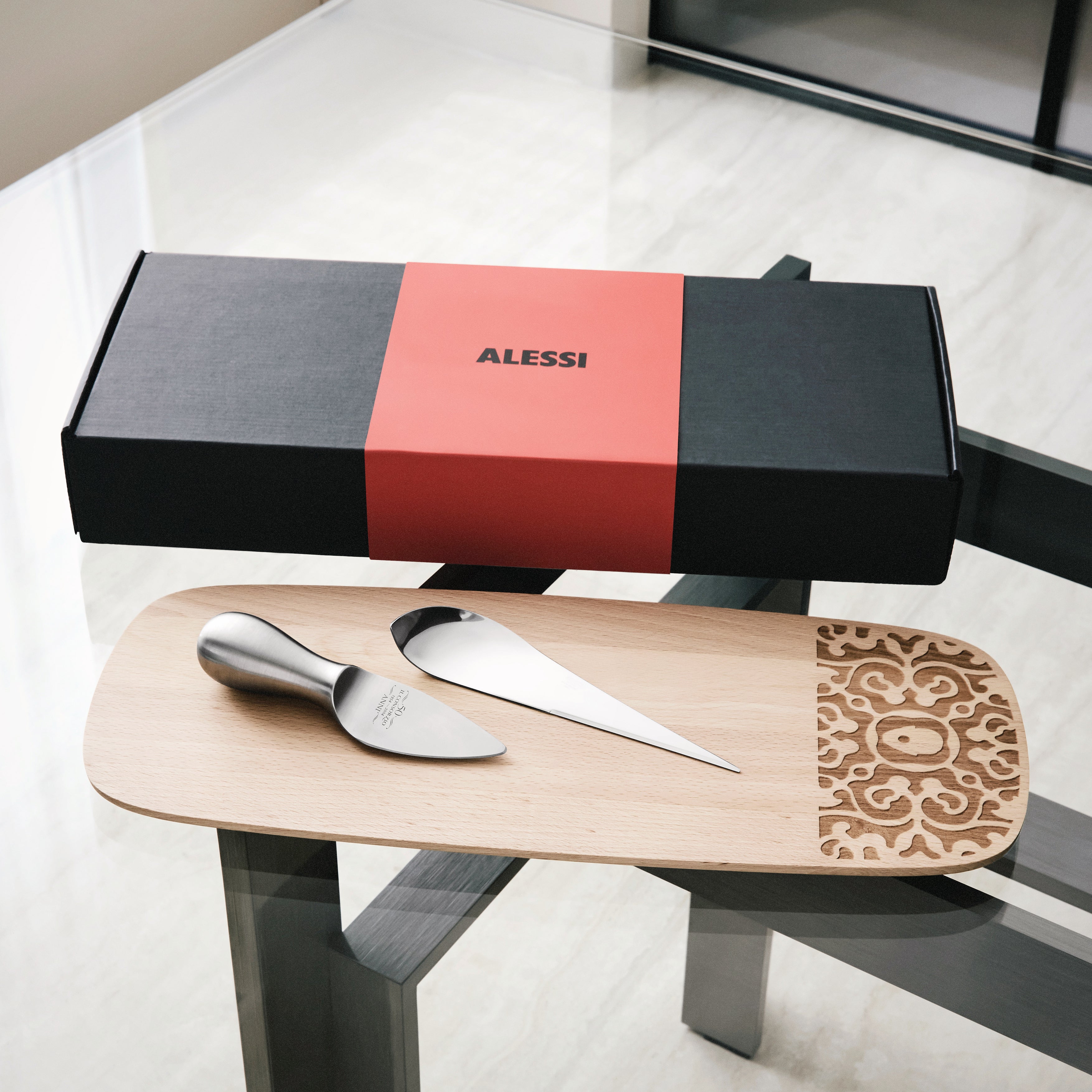 DRESSED IN WOOD Gift Set Beech Wood and Steel