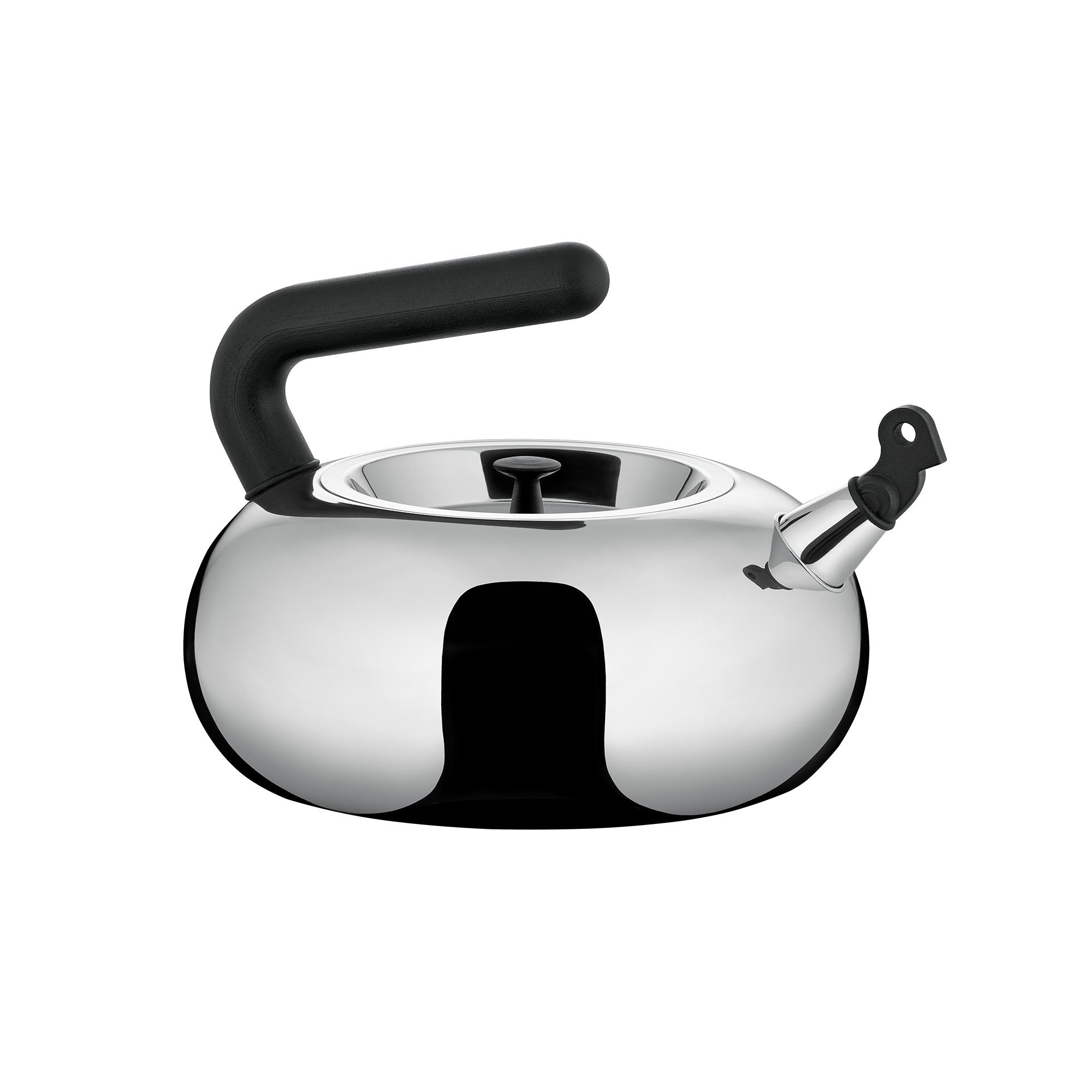 Czajnik indukcyjny BULBUL chrom z czarnym – Alessi