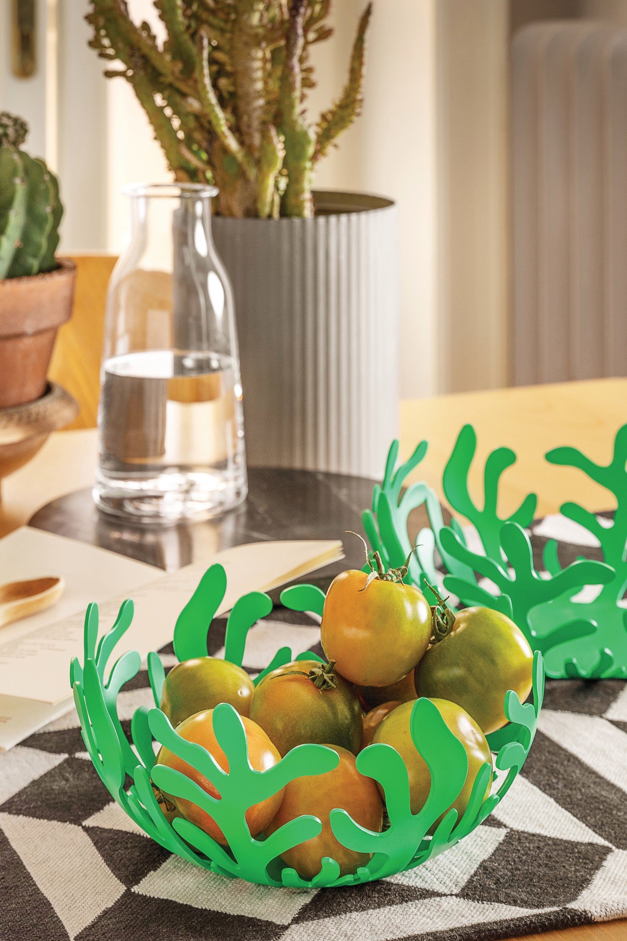 Koszyk na owoce MEDITERRANEO zielony – styl nowoczesny