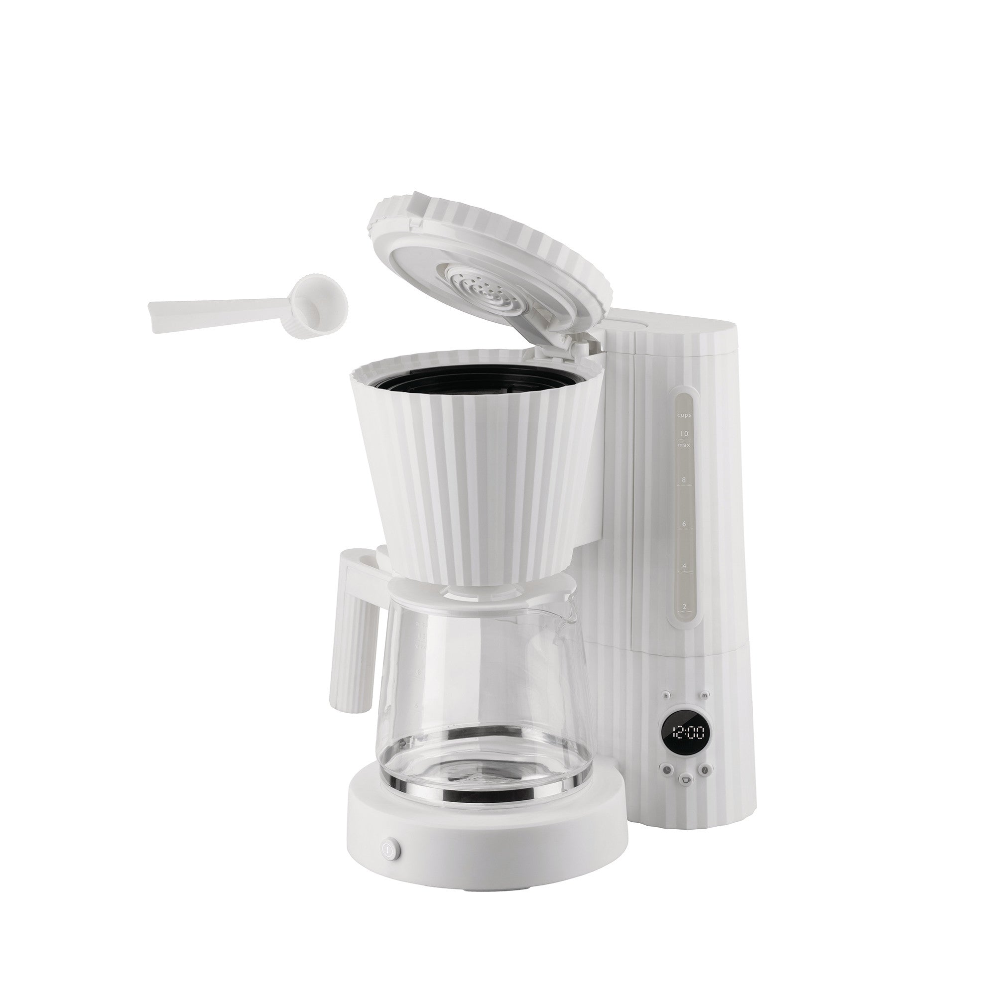 Ekspres przelewowy PLISSÉ biały – Alessi