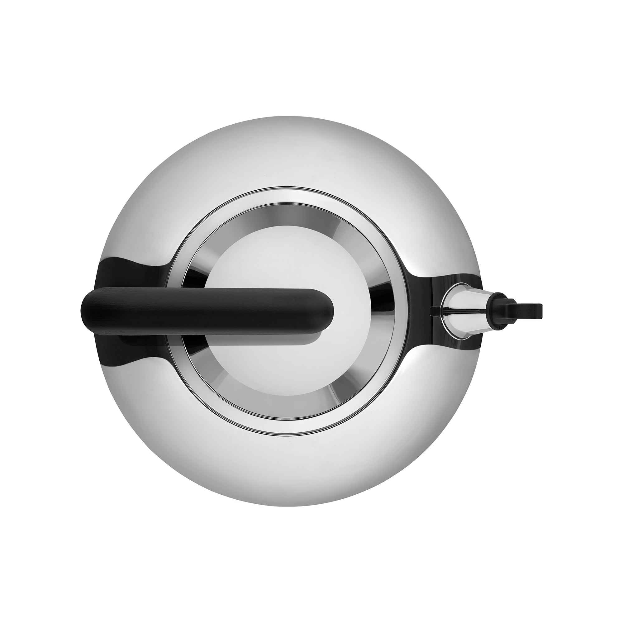 Czajnik indukcyjny BULBUL chrom z czarnym – Alessi