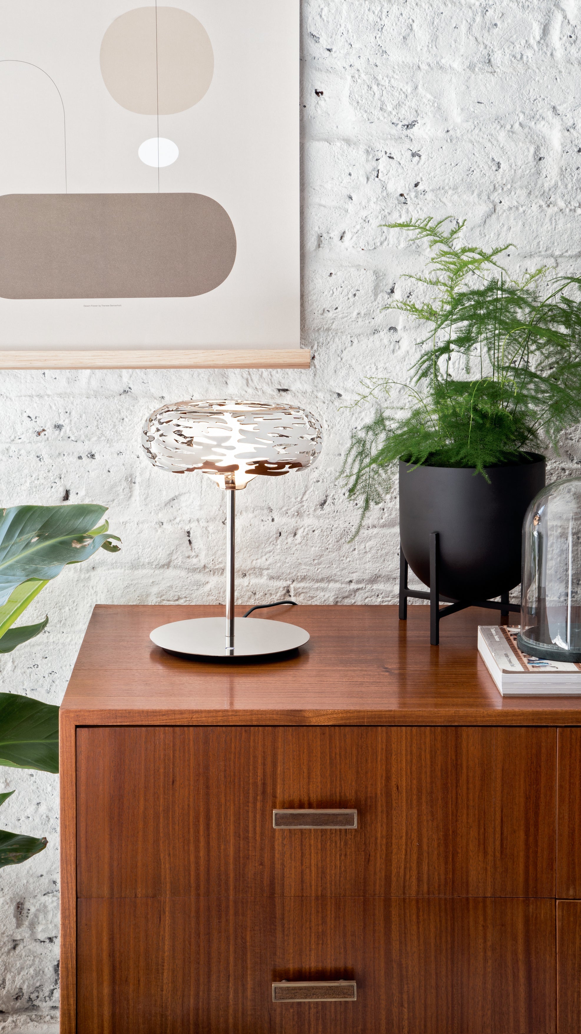 Tafellamp BARKLAMP zilver