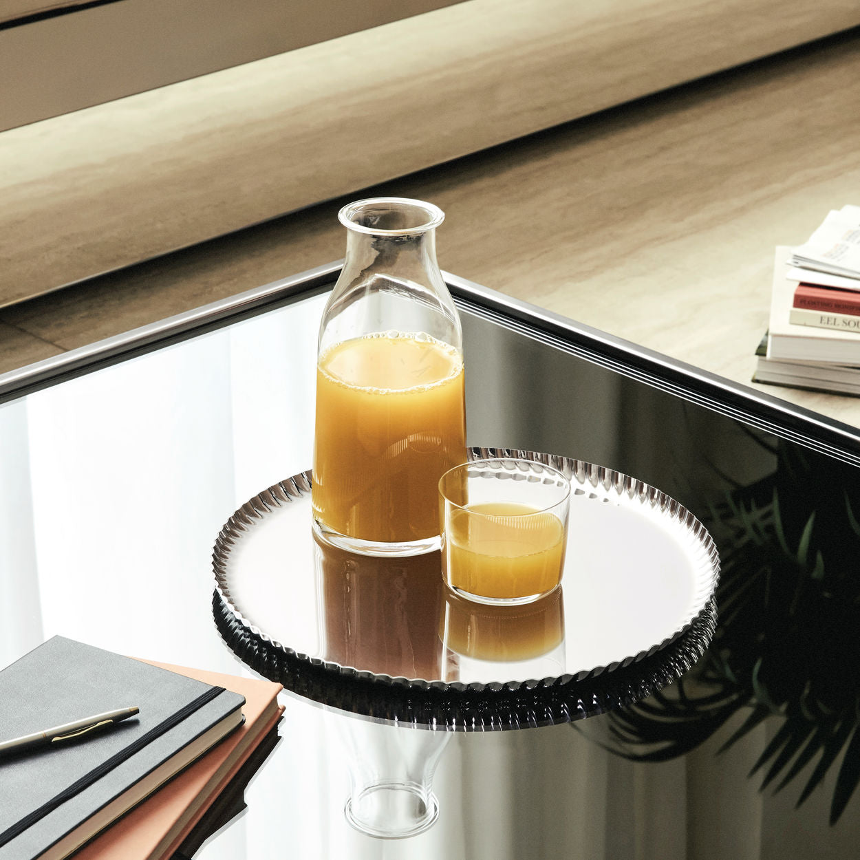 Taca ronde PLEATS roestvrij staal