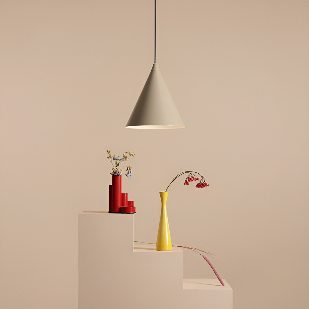 Hanglamp FORM beige