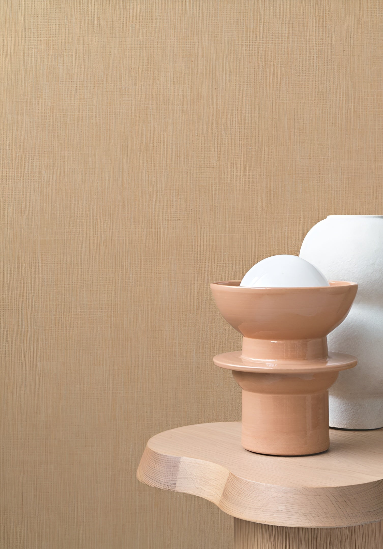 Linen textile wallpaper LINORA - STORMY blue