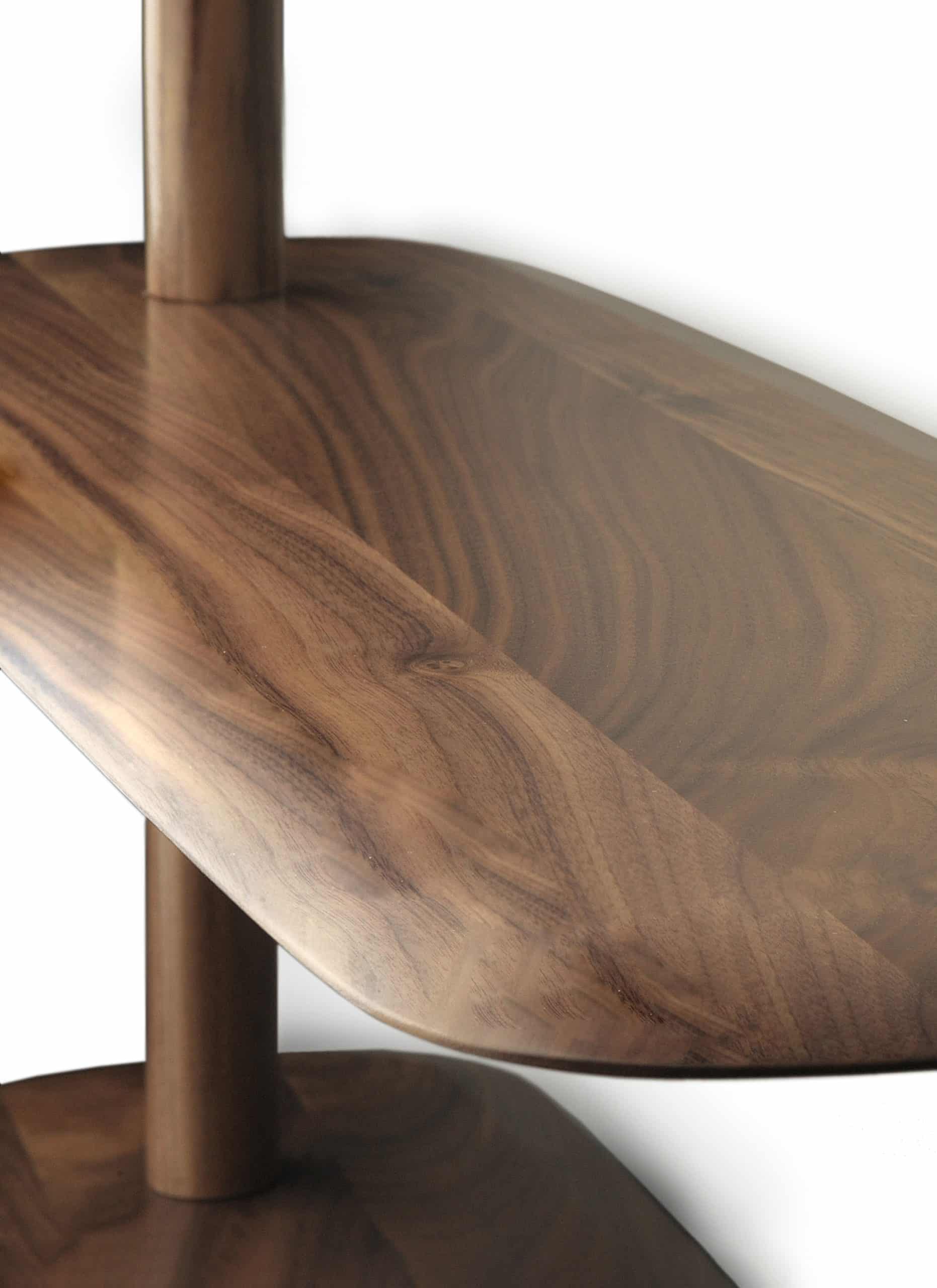 Wandregal UNICA - KONFIGURATION 07 Nussbaumfurnier