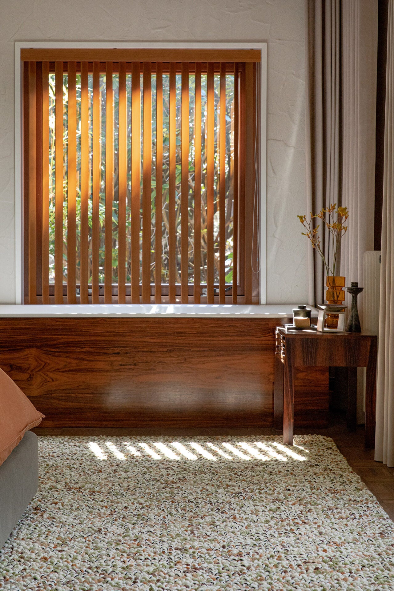 Vloerkleed MARBLE crème-oranje