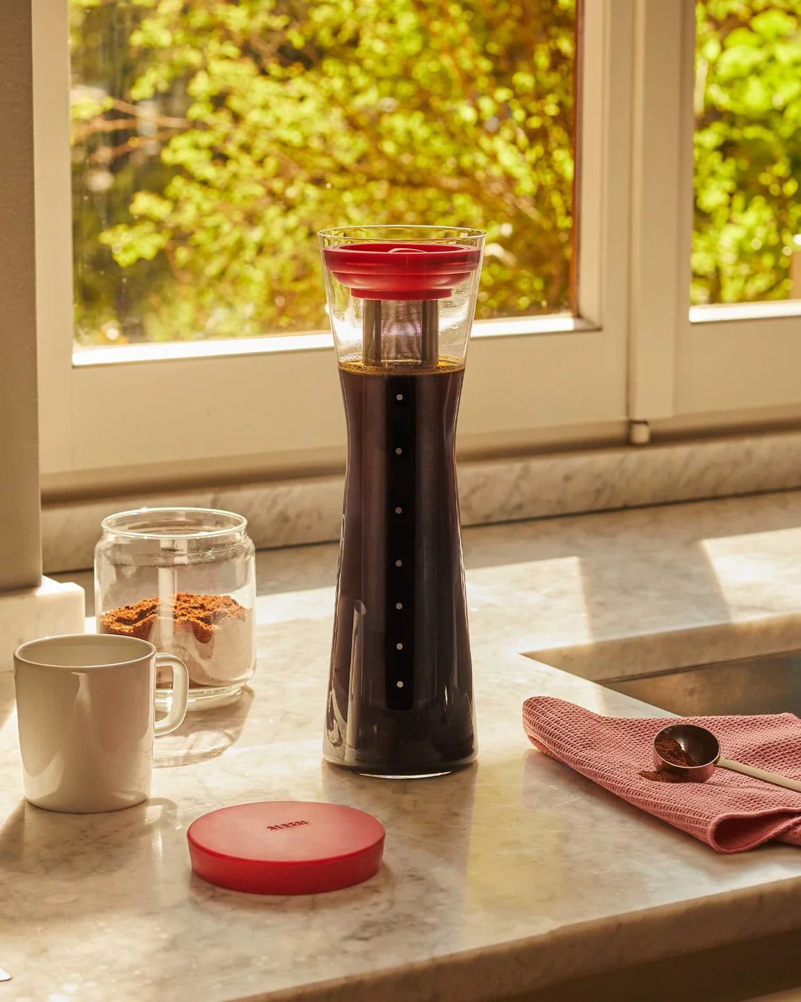 Karafka do Cold Brew MAZAGRAN brązowy – styl nowoczesny