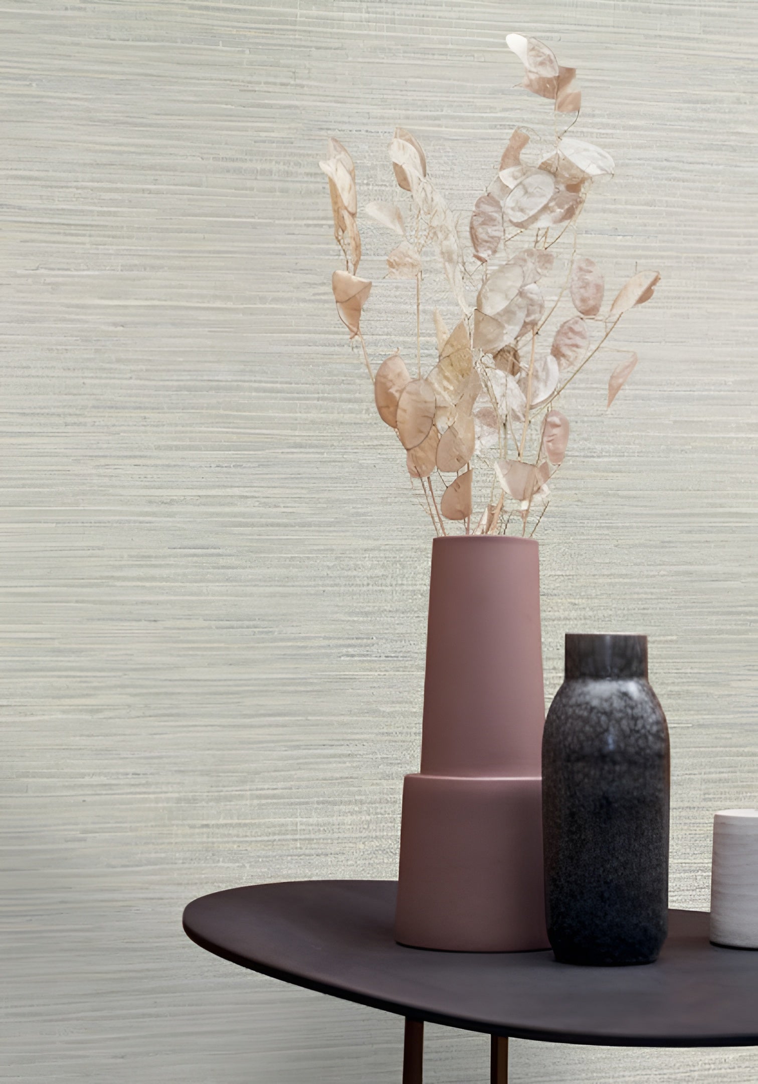 Structural wallpaper imitating canvas OCCITAN - GALET muted beige