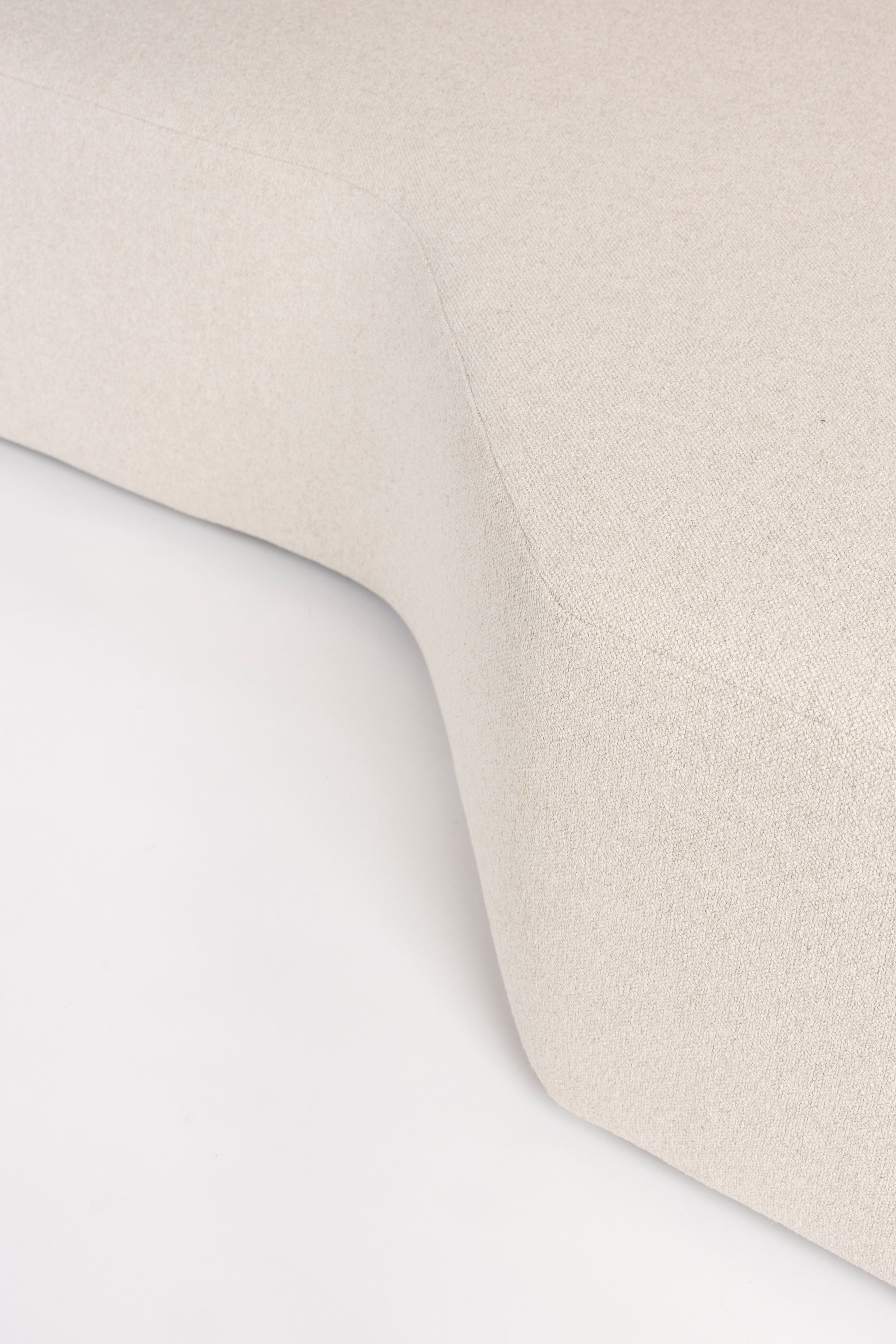 Modulaire bank PROSPER - rechtszijdige chaise longue zandkleurig