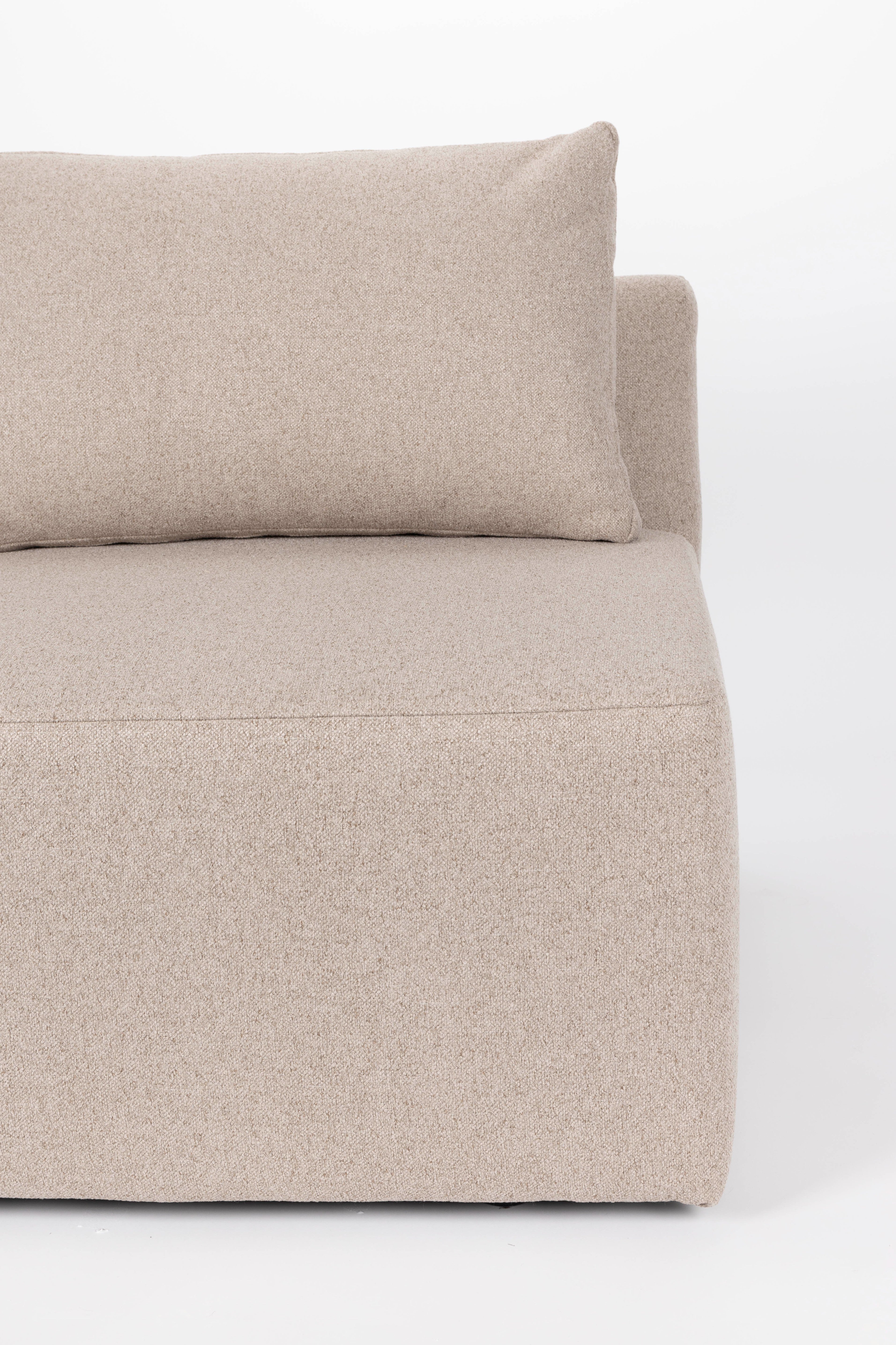 Modulaire bank PROSPER - linker eindelement cappuccino