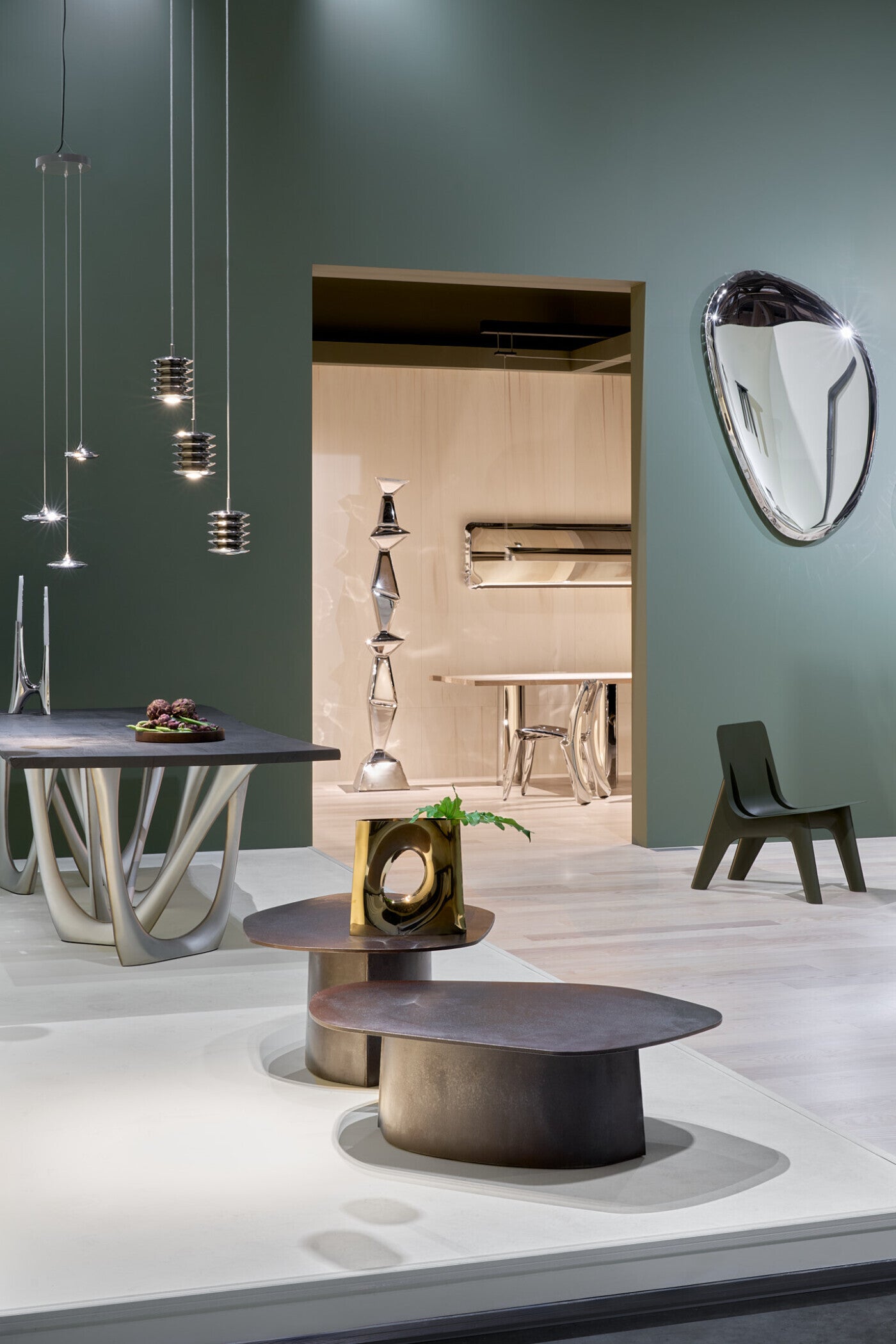 HARMONICA inox pendant lamp set