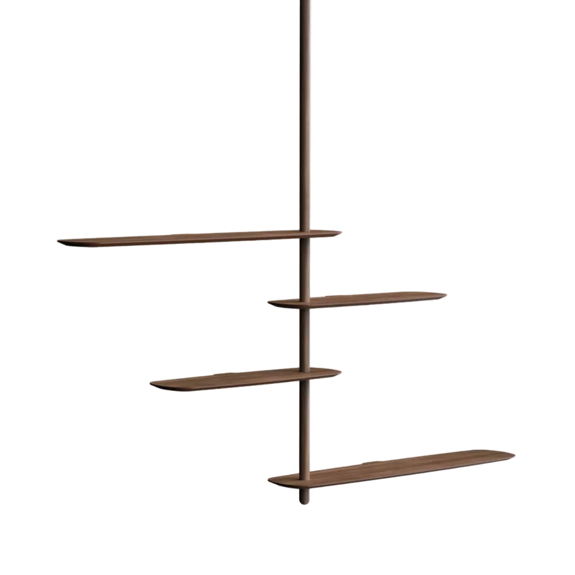 Wandregal UNICA - KONFIGURATION 07 Nussbaumfurnier