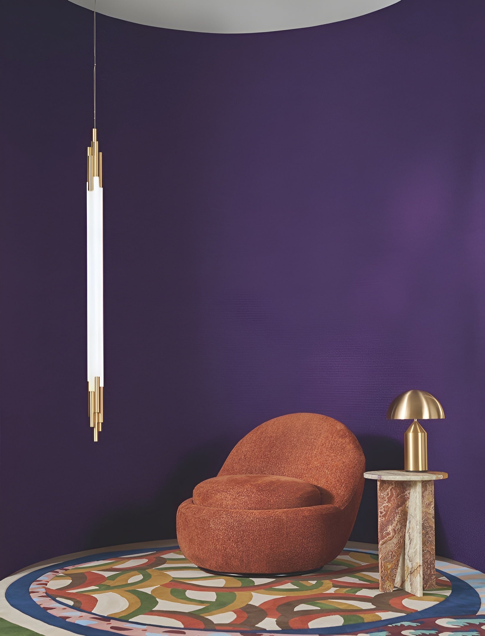 Structuurtextielbehang boucle ETREINTE - MOSTERD