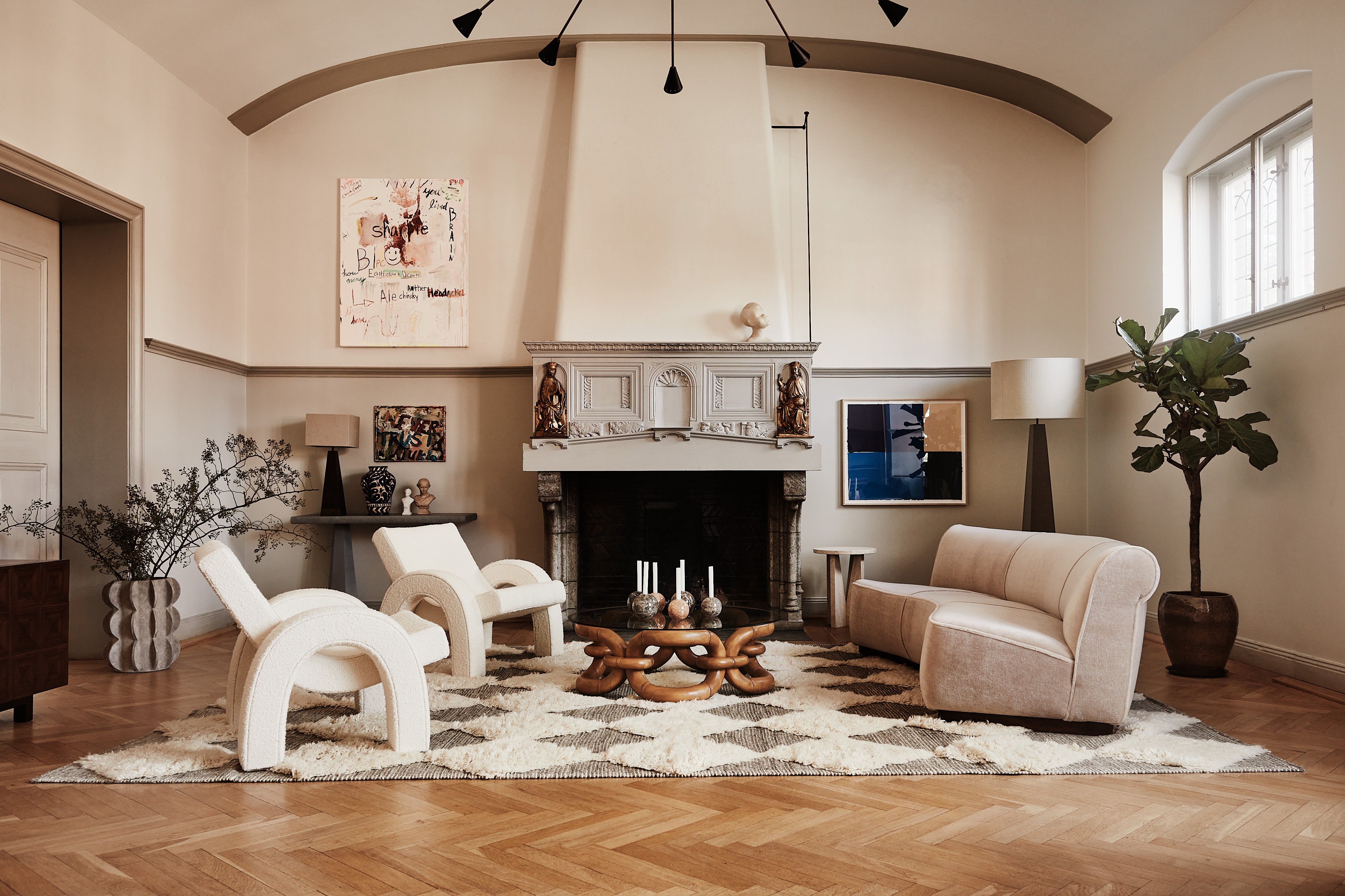 Sofa PARIS beige fluweel