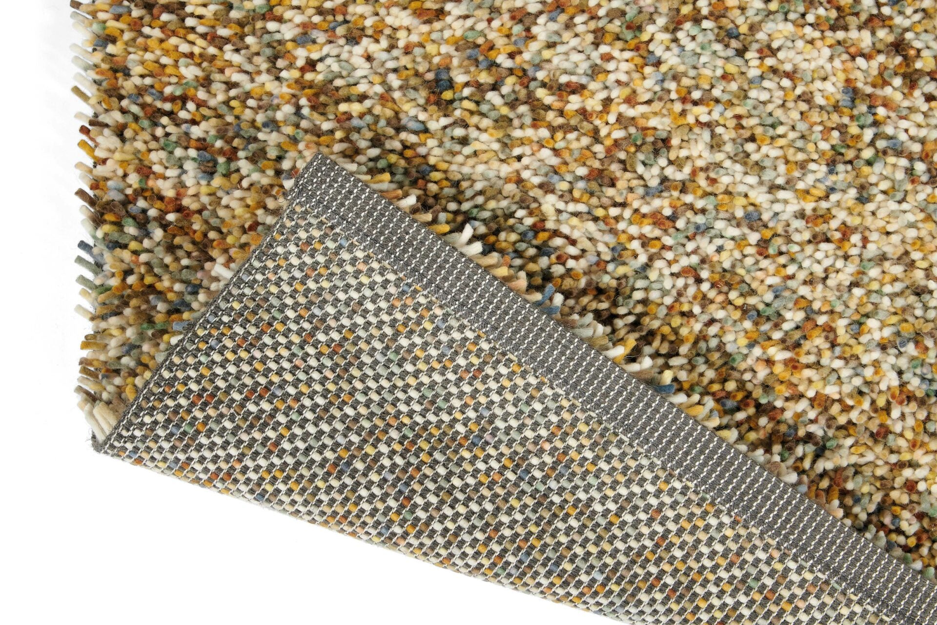 POP ART orange carpet with long pile