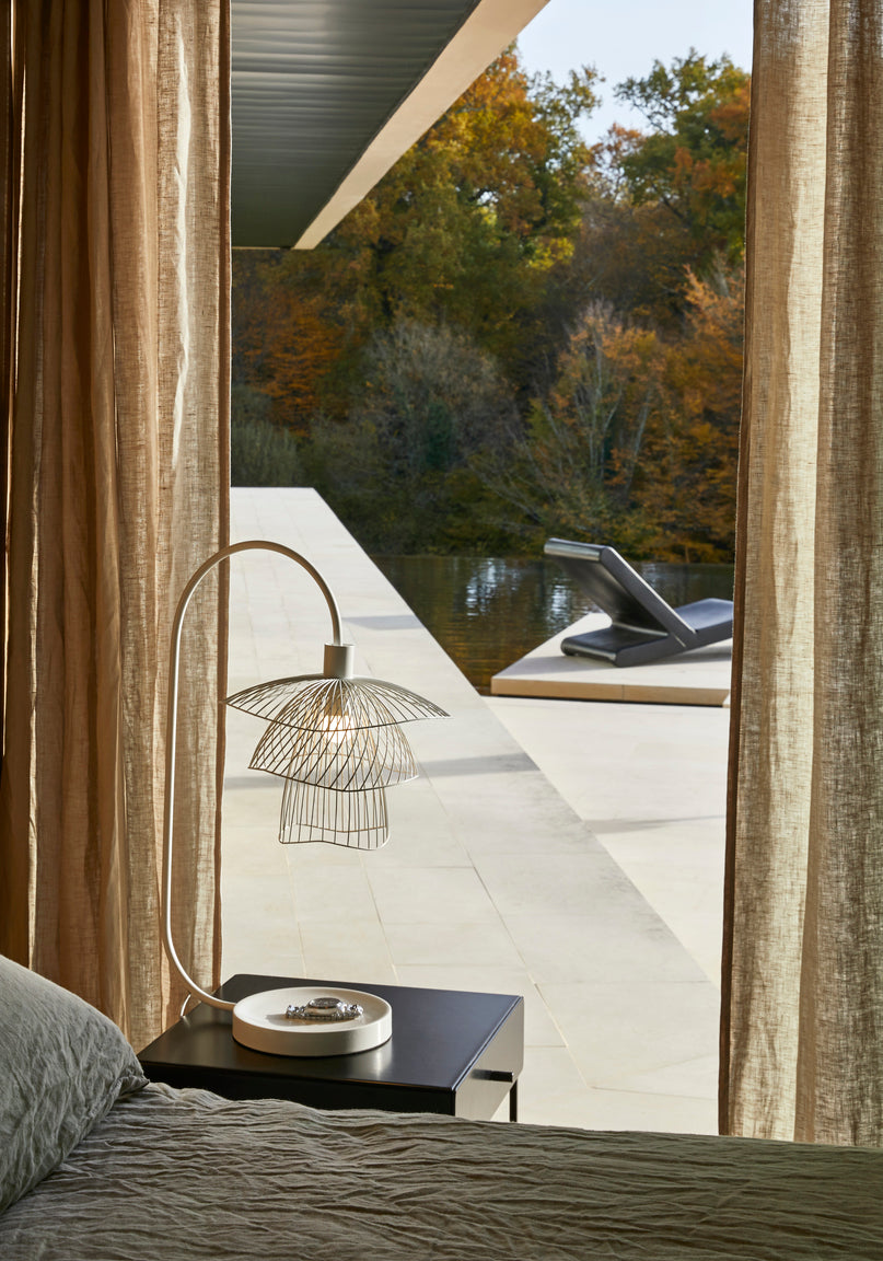 Tafellamp PAPILLON wit