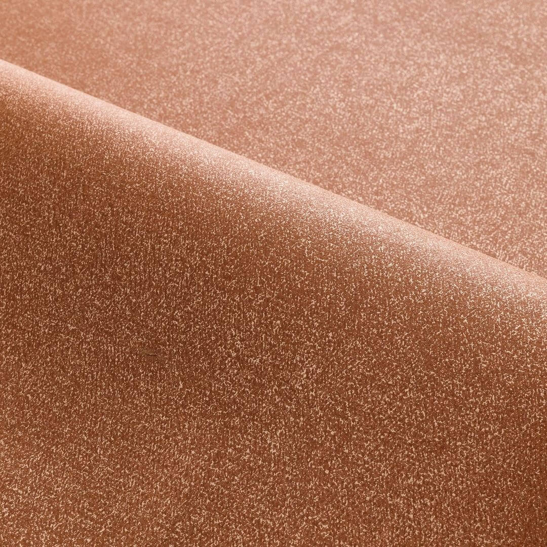 Effen matte behang met parelmoereffect OCTA - ROUILLE roestbruin