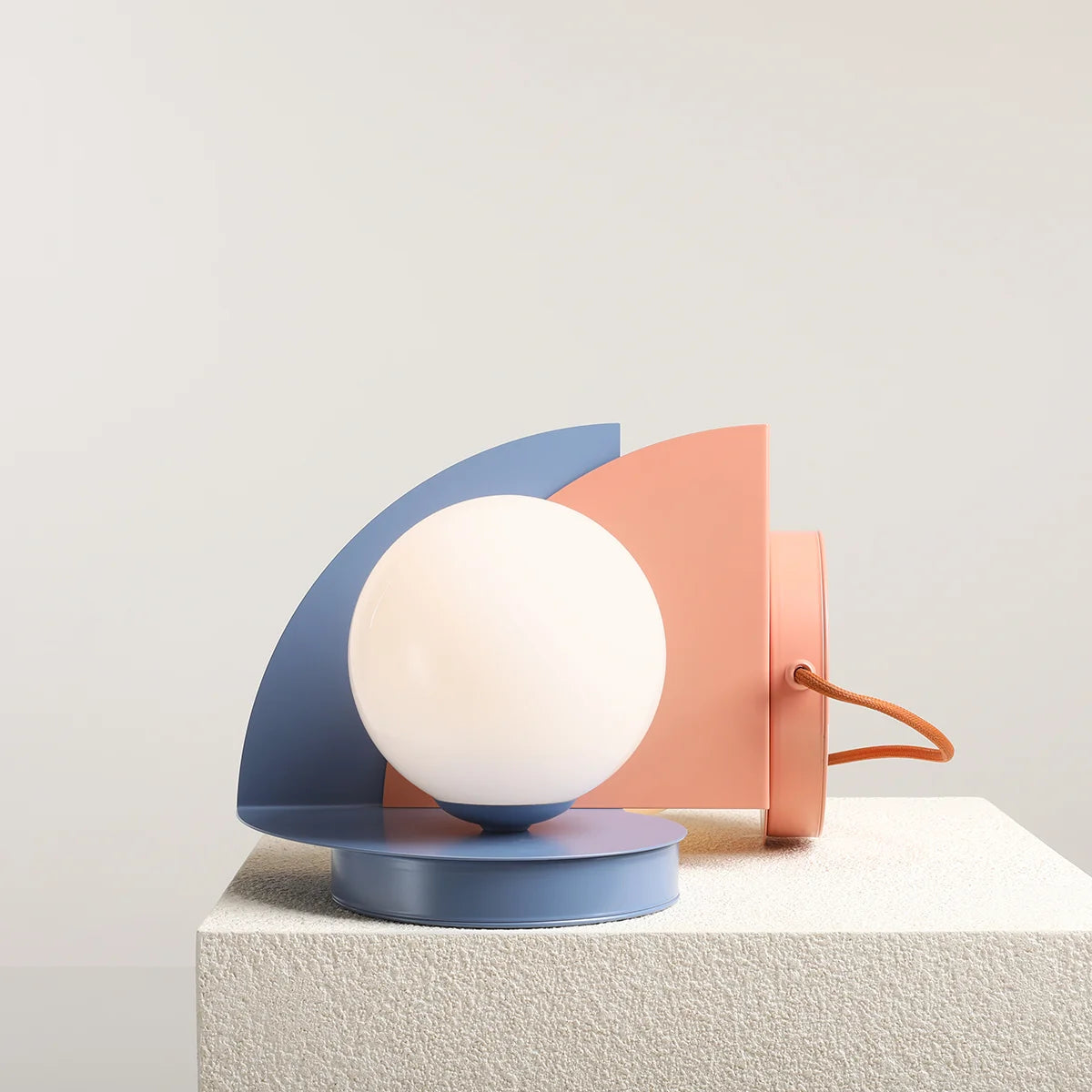 Loop blue table lamp