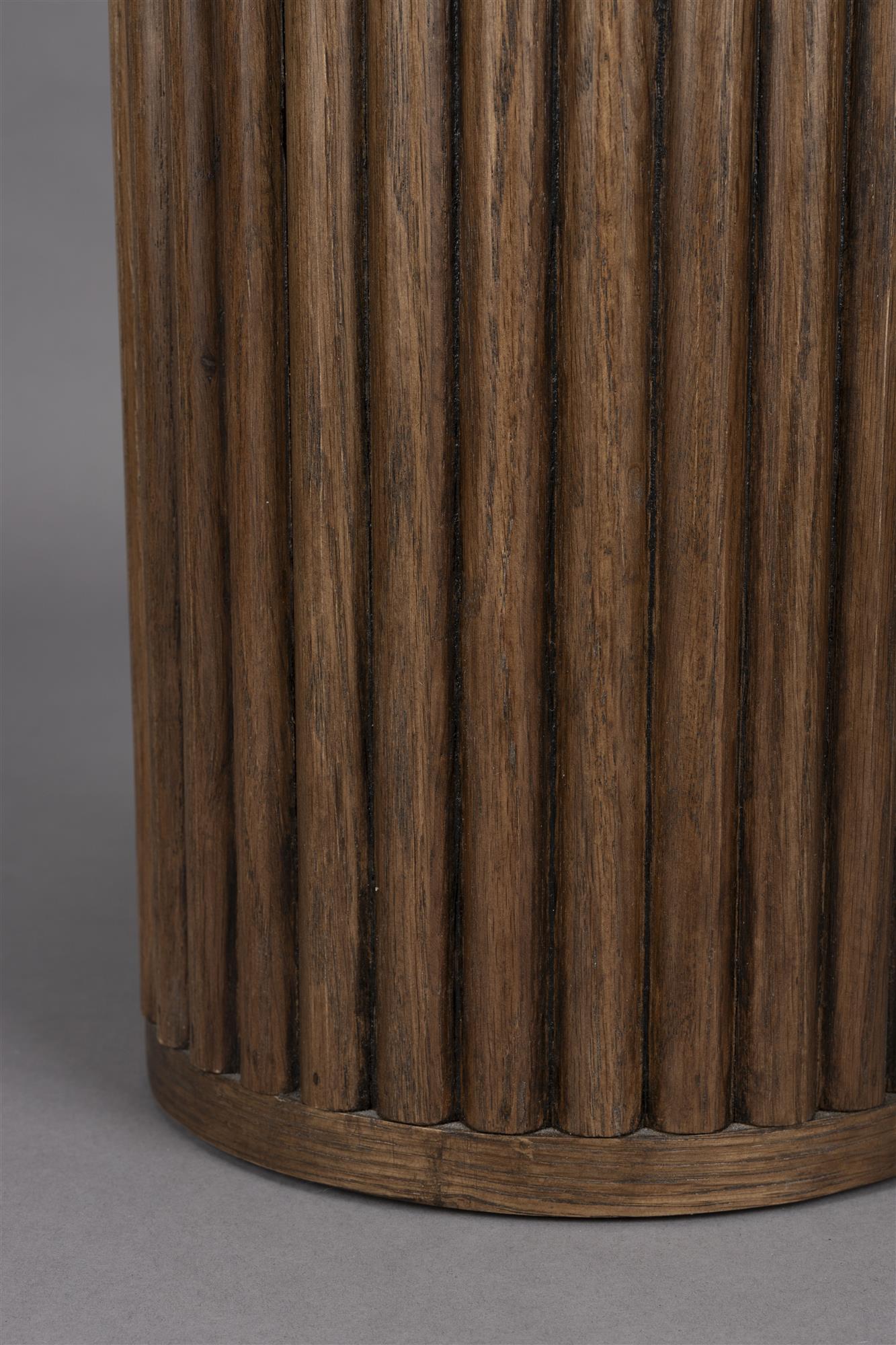 Arda Creme Marmortisch mit Eichenholz