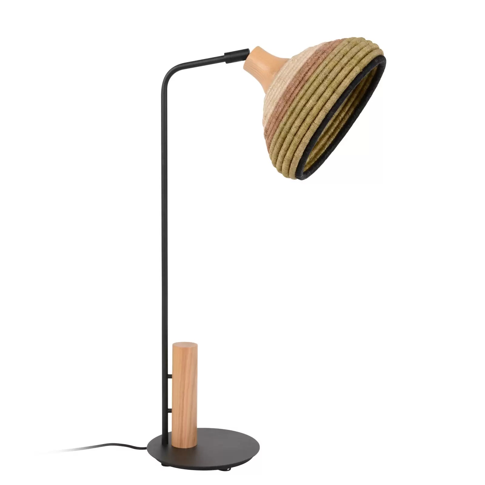 Lampa stołowa GRASS zielony – drewno, Forestier