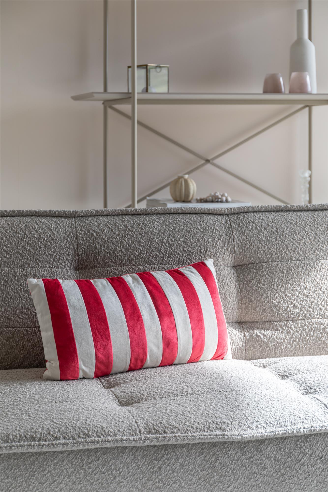 Kussen TAZ rood met wit