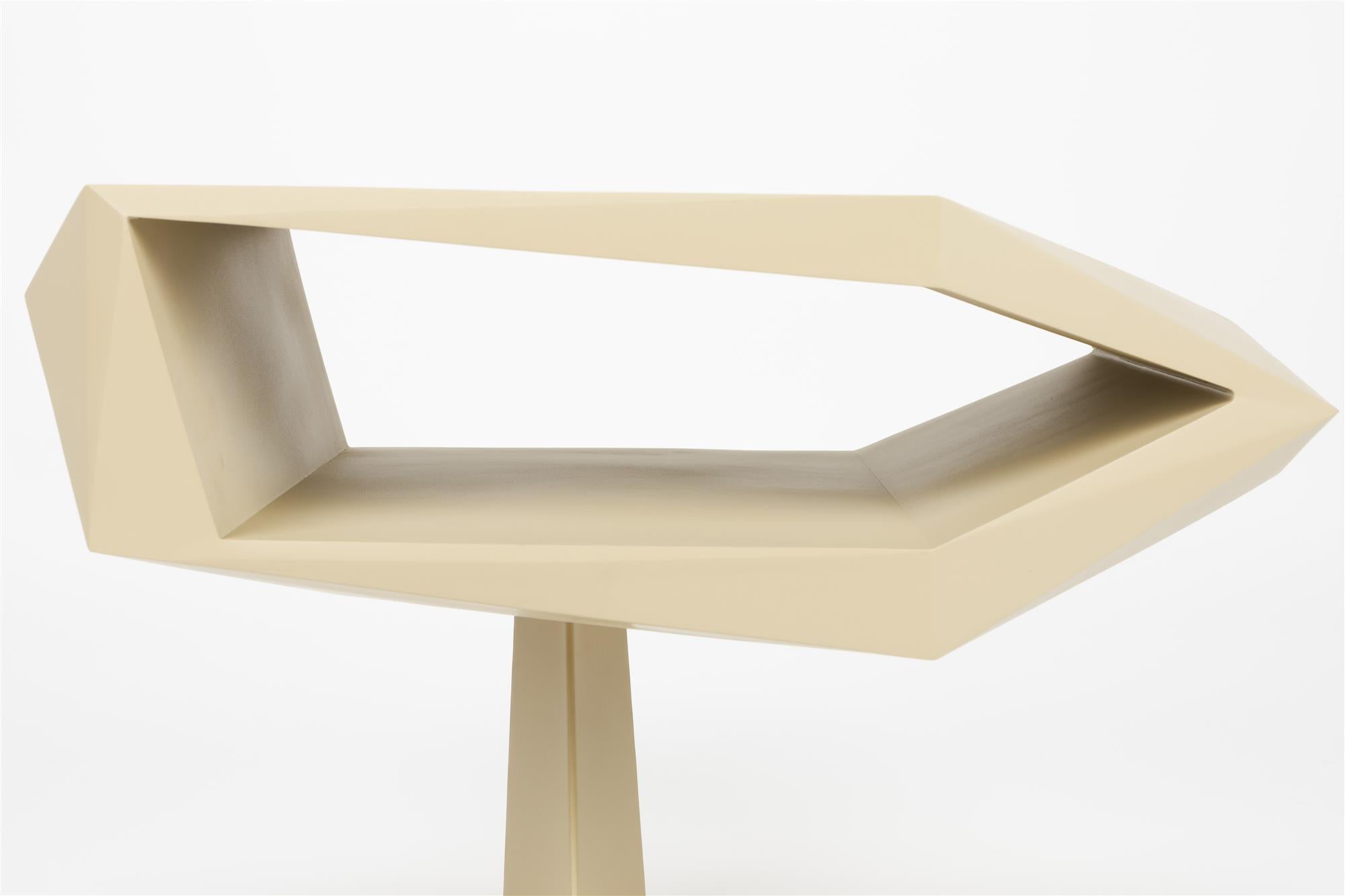 Beige bijzettafel NORTH