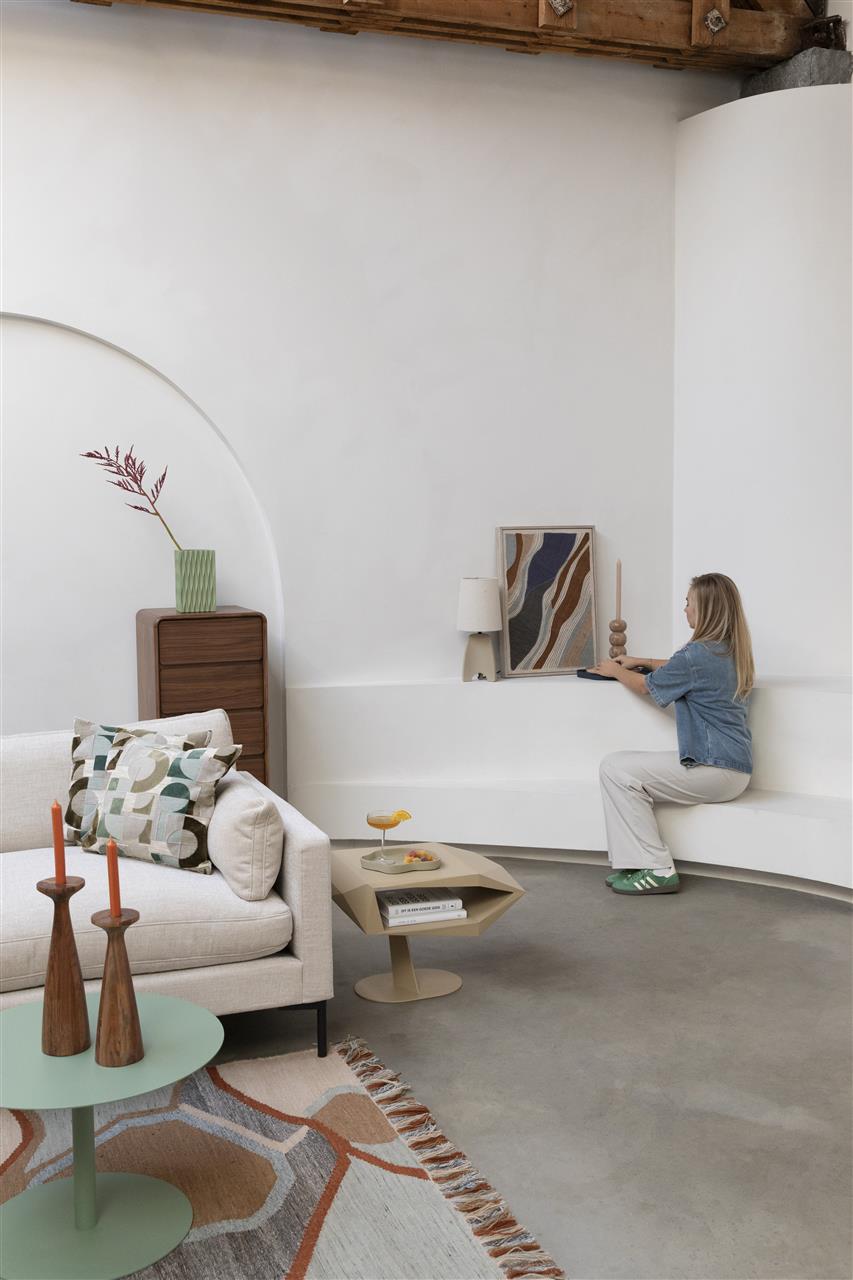 Beige bijzettafel NORTH