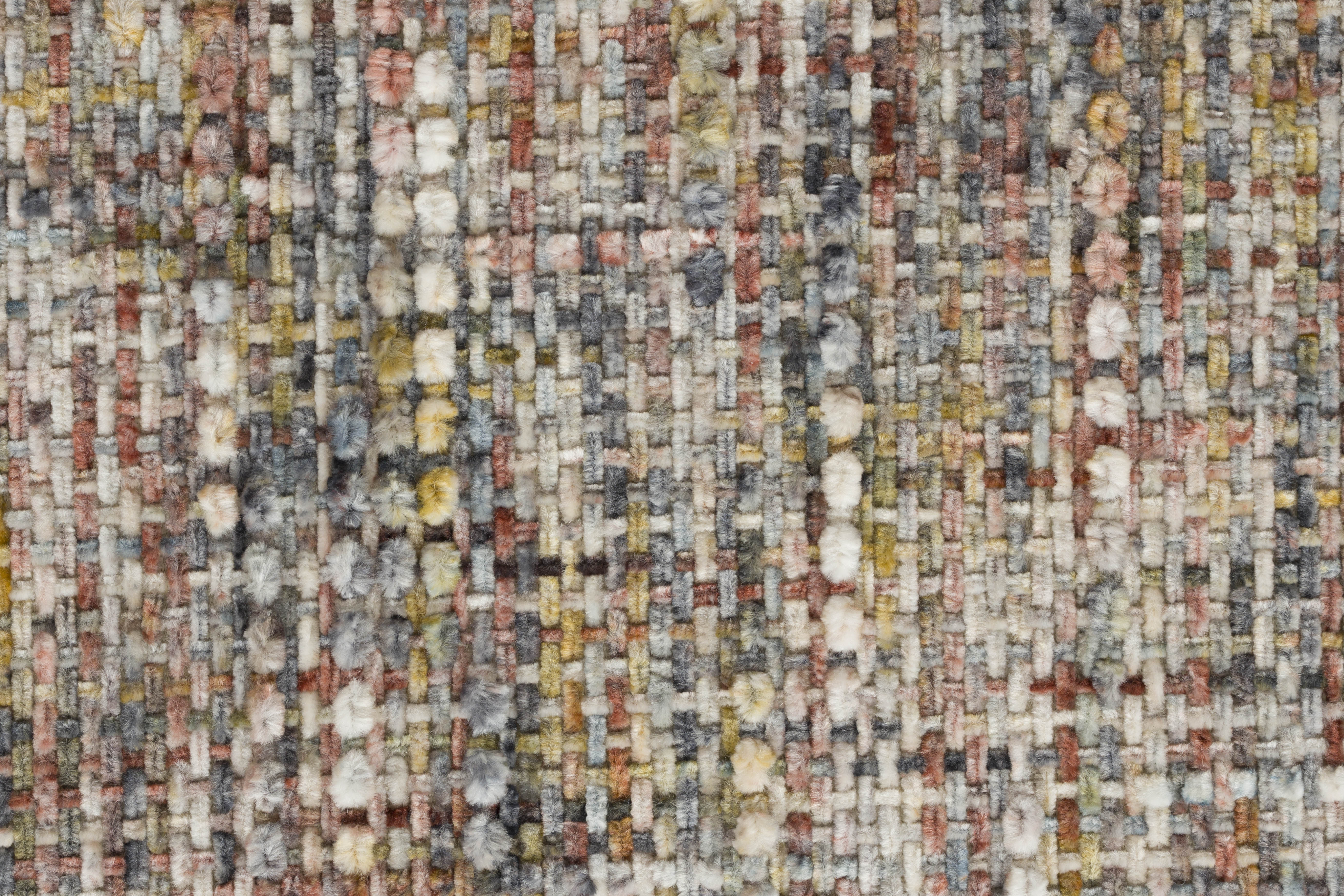 Stoel CLAES beige melange met bruine basis