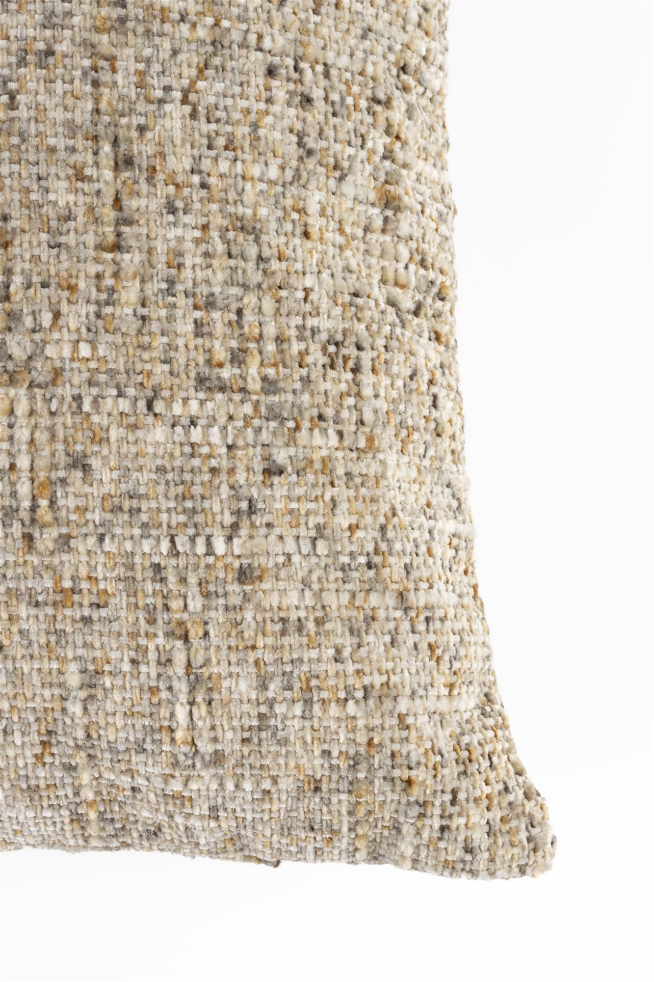 Kussen SYDNEY bruin gemêleerd