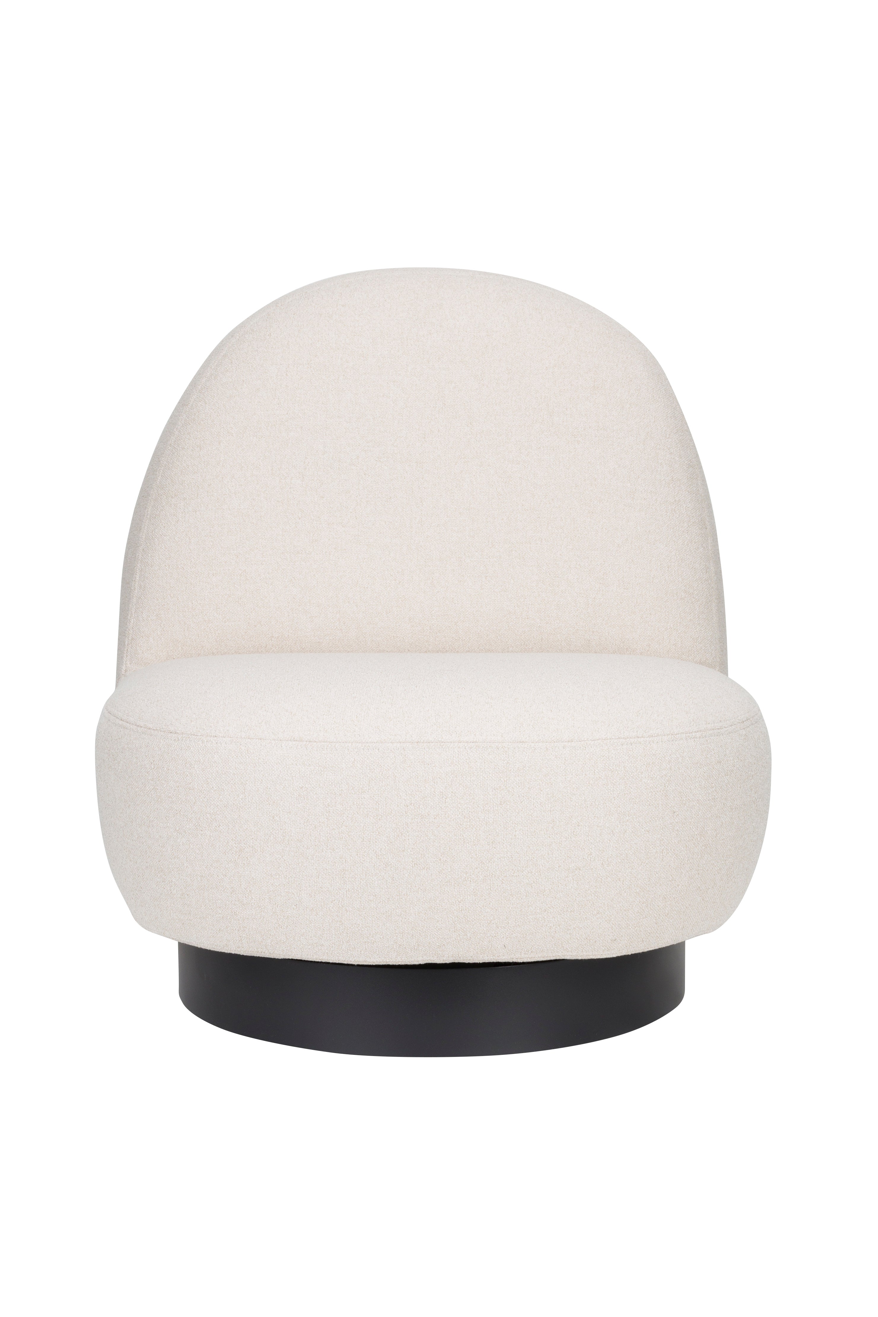Sessel EDEN latte mit schwarzem Gestell