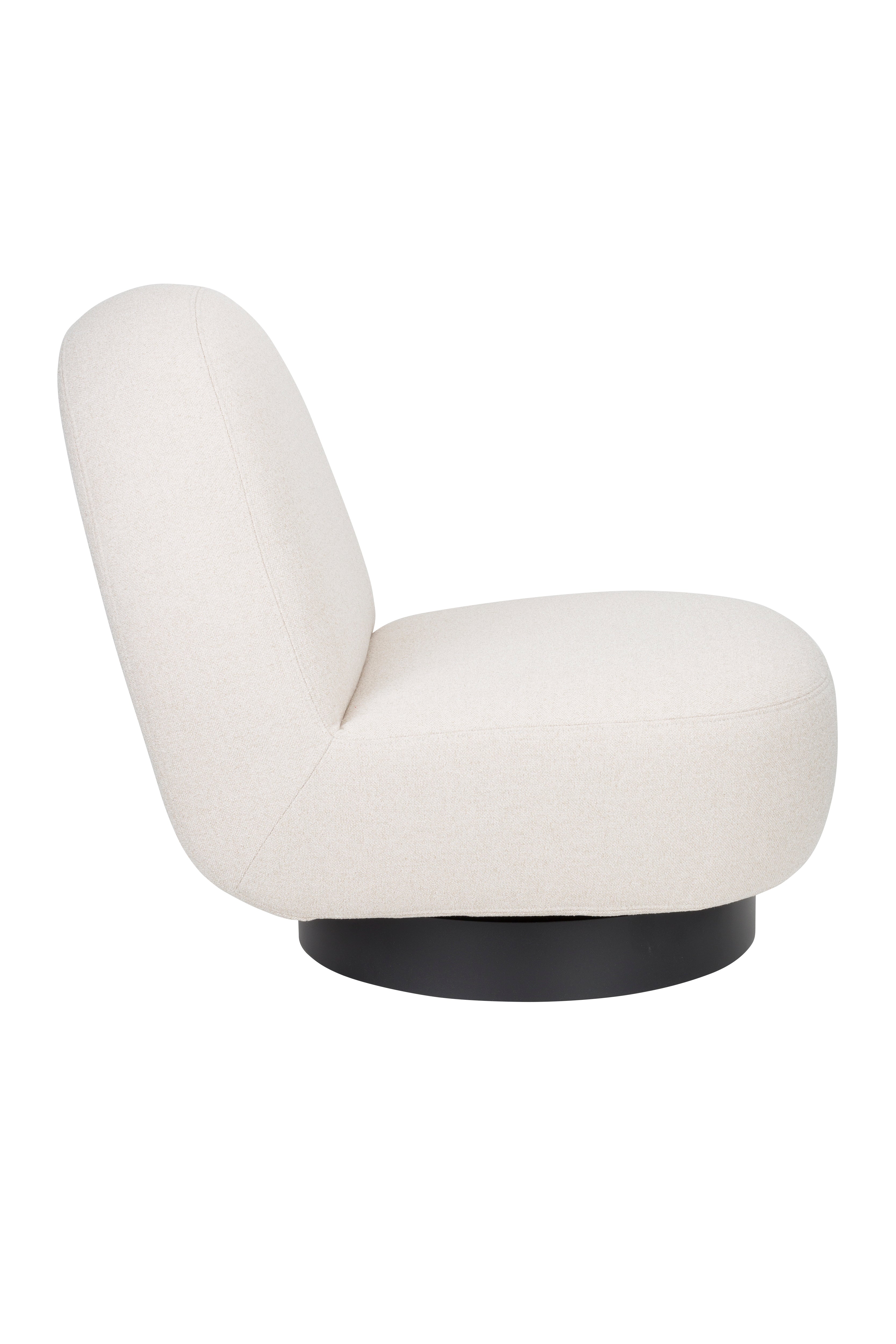 Sessel EDEN latte mit schwarzem Gestell
