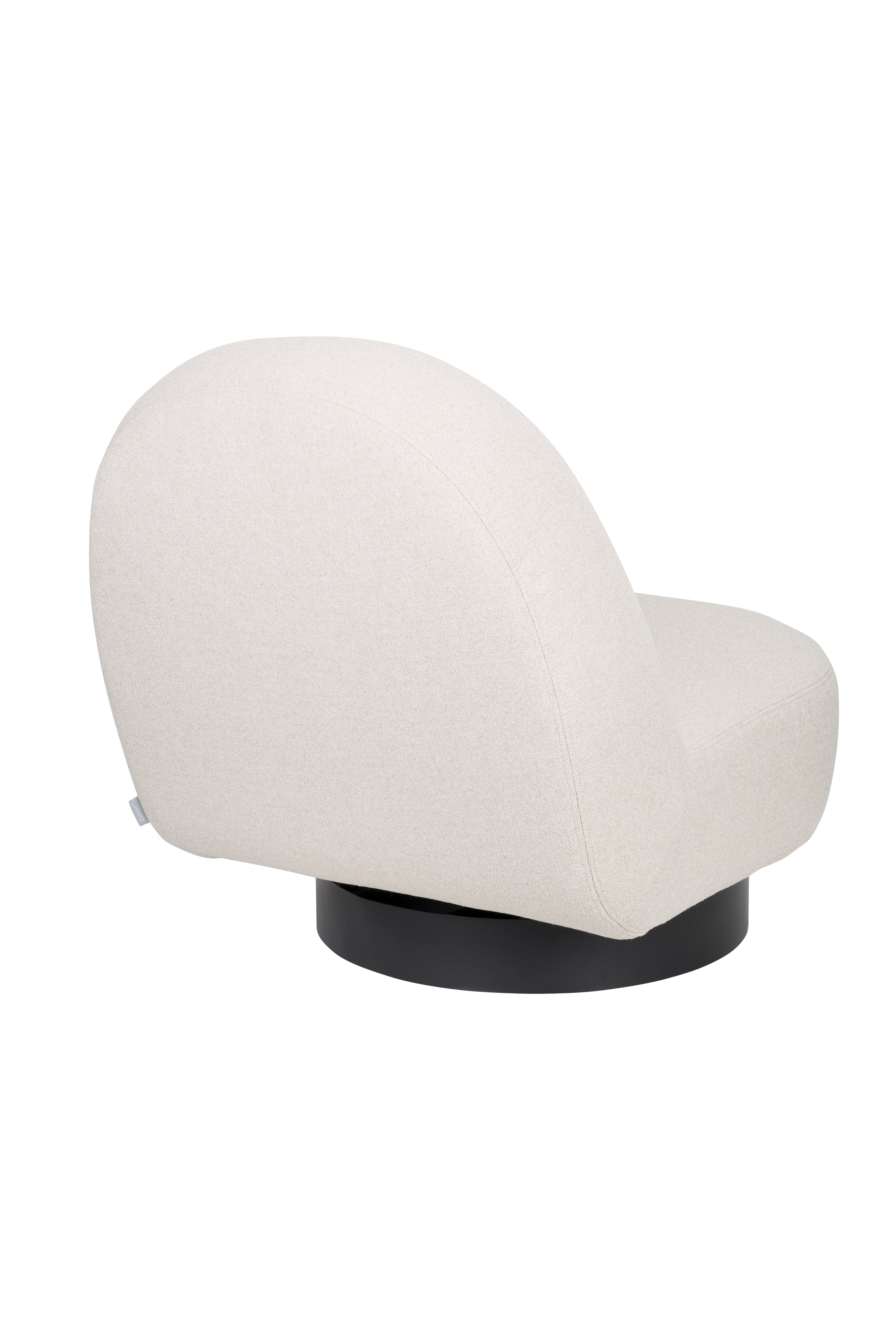 Sessel EDEN latte mit schwarzem Gestell