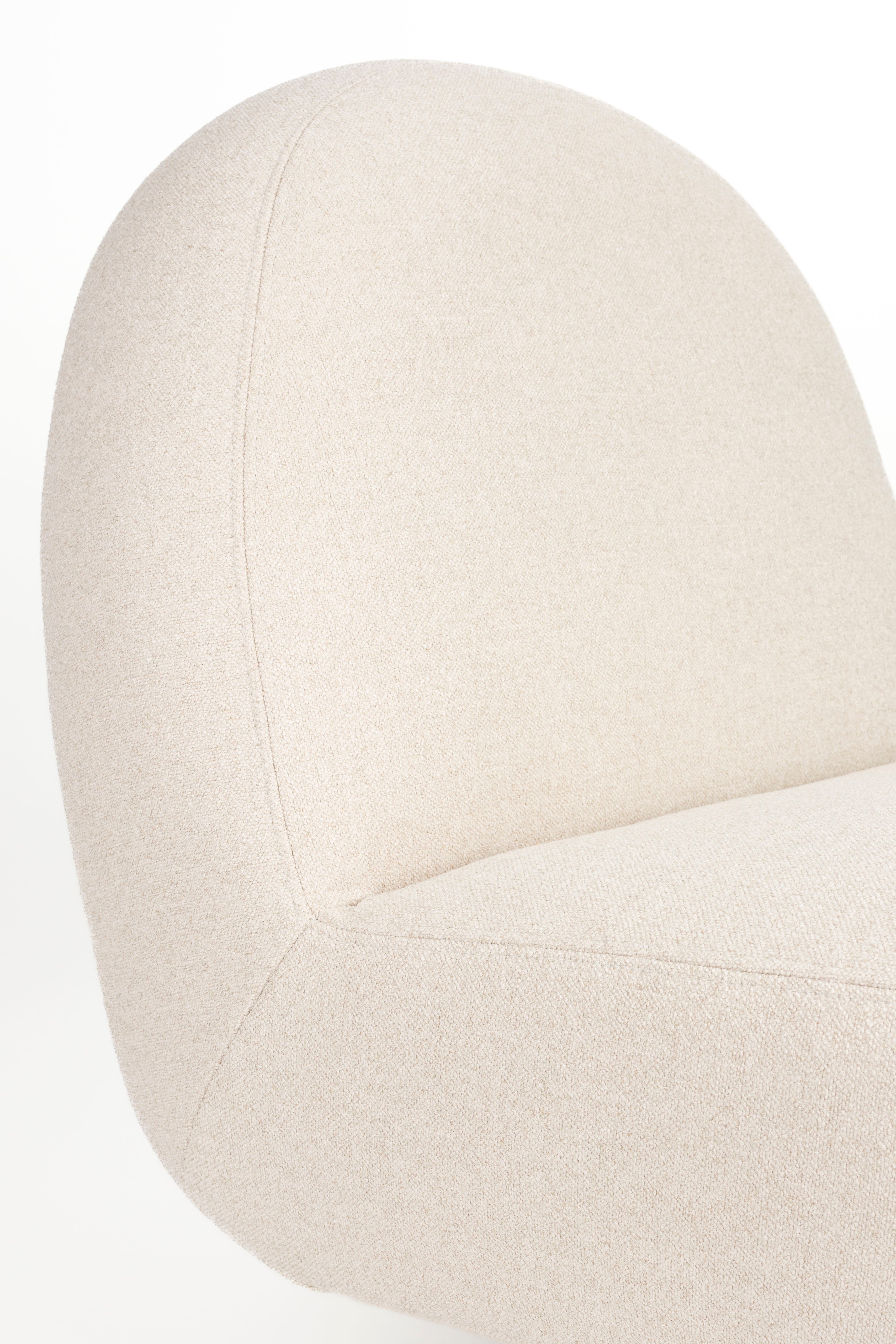 Sessel EDEN latte mit schwarzem Gestell