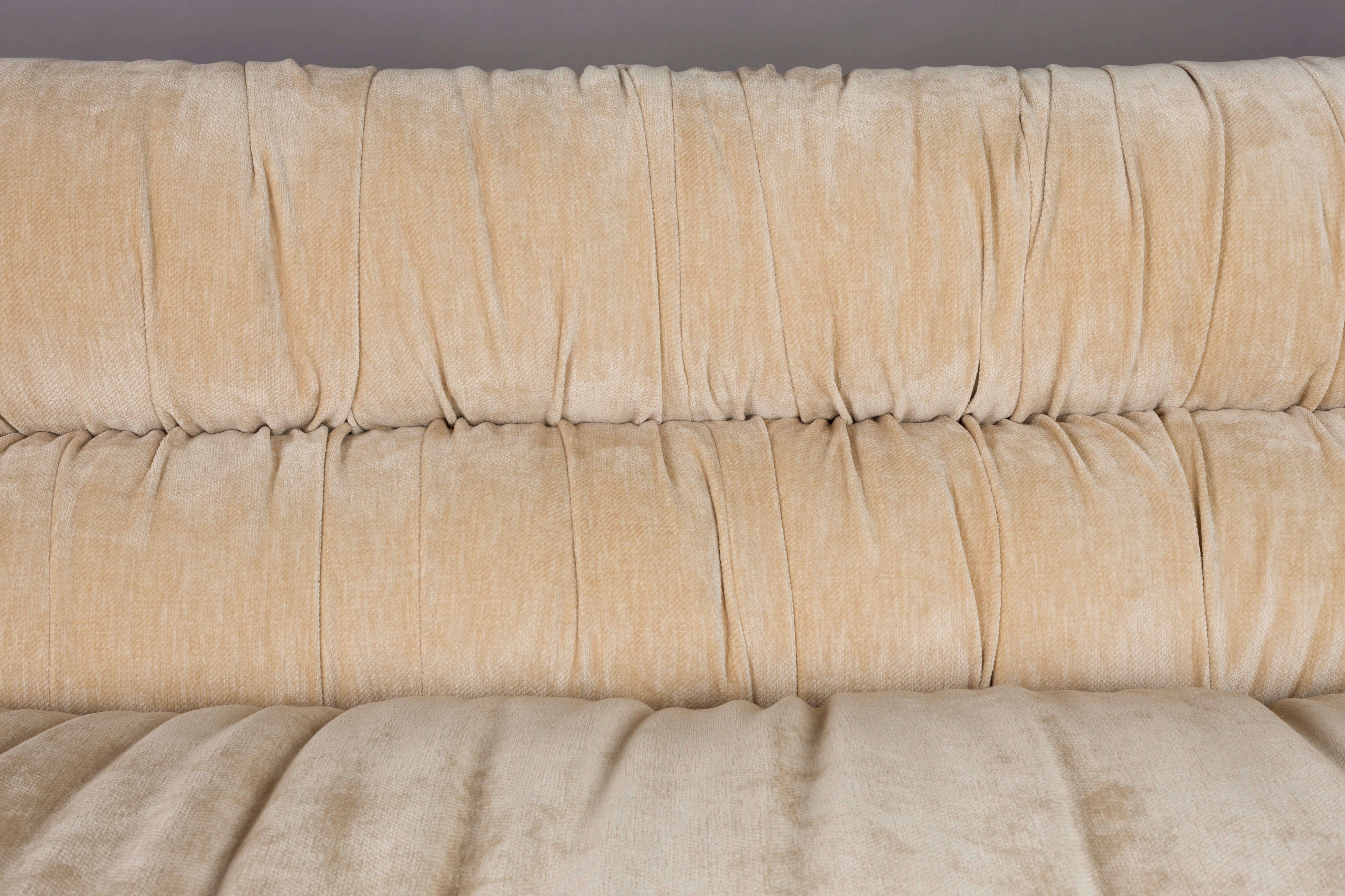 Sofa DOUGLAS beige fluweel