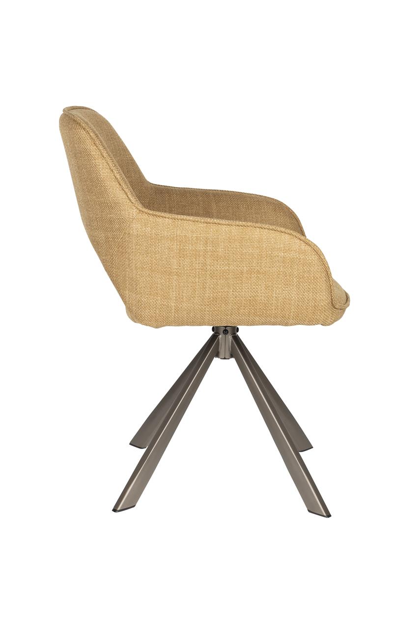 TOYE chair mustard brown