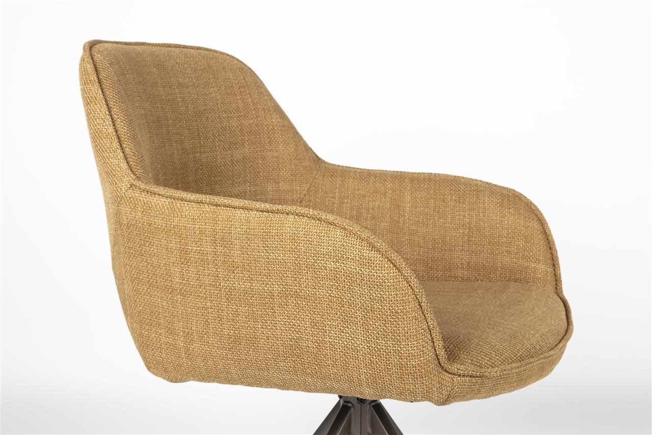 TOYE chair mustard brown