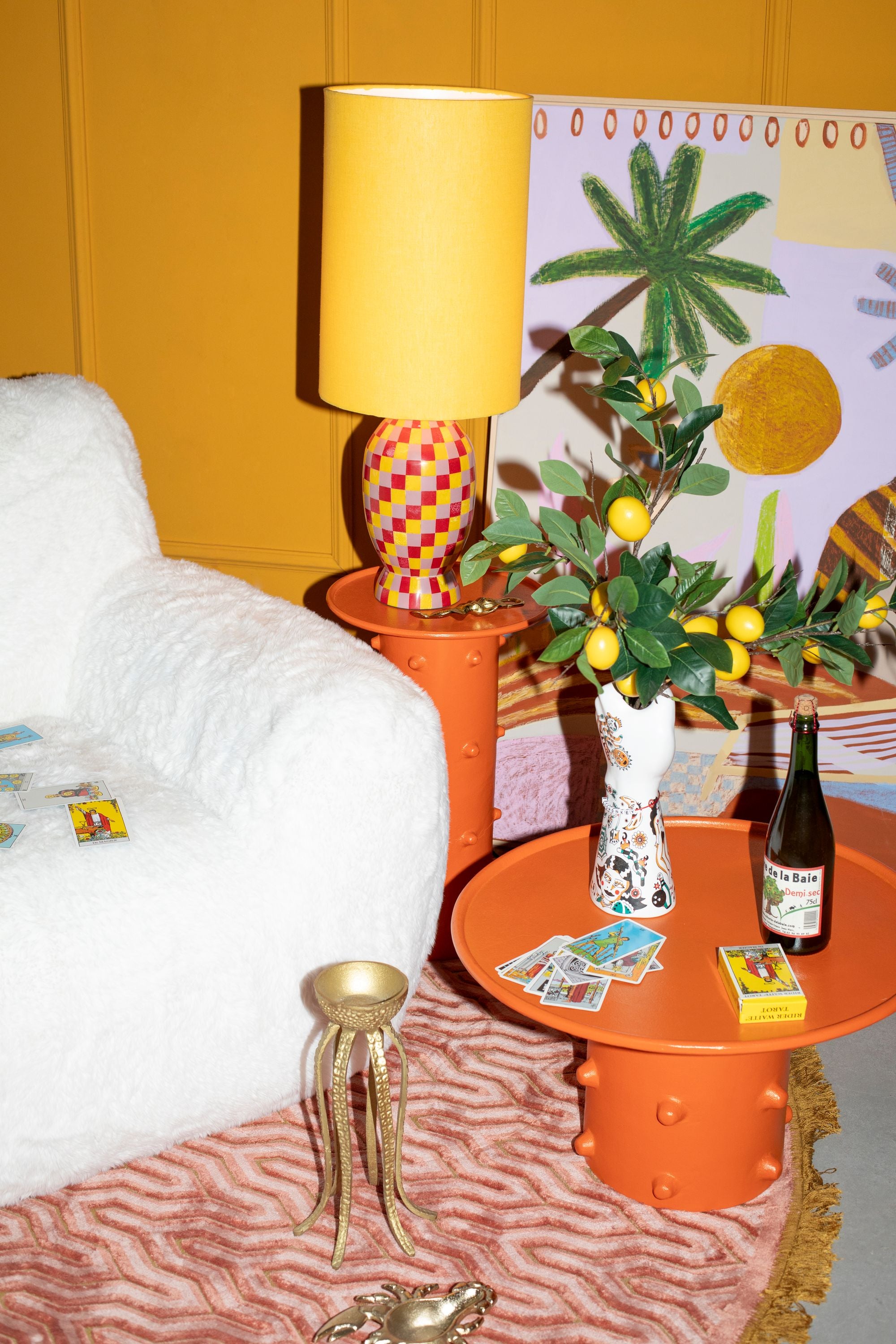 Koffietafel PINCH ME oranje