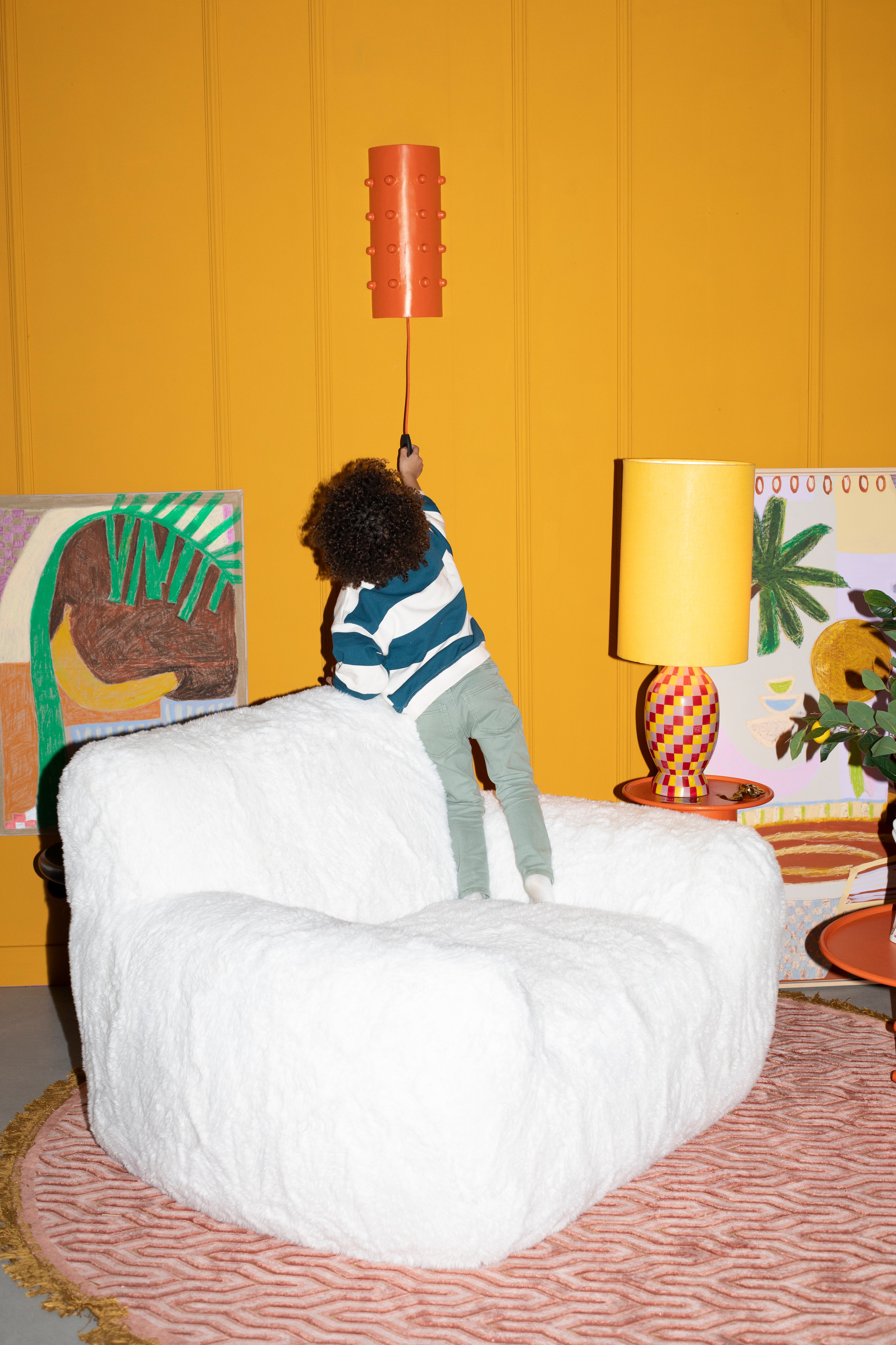 Wandlamp PINCH ME oranje