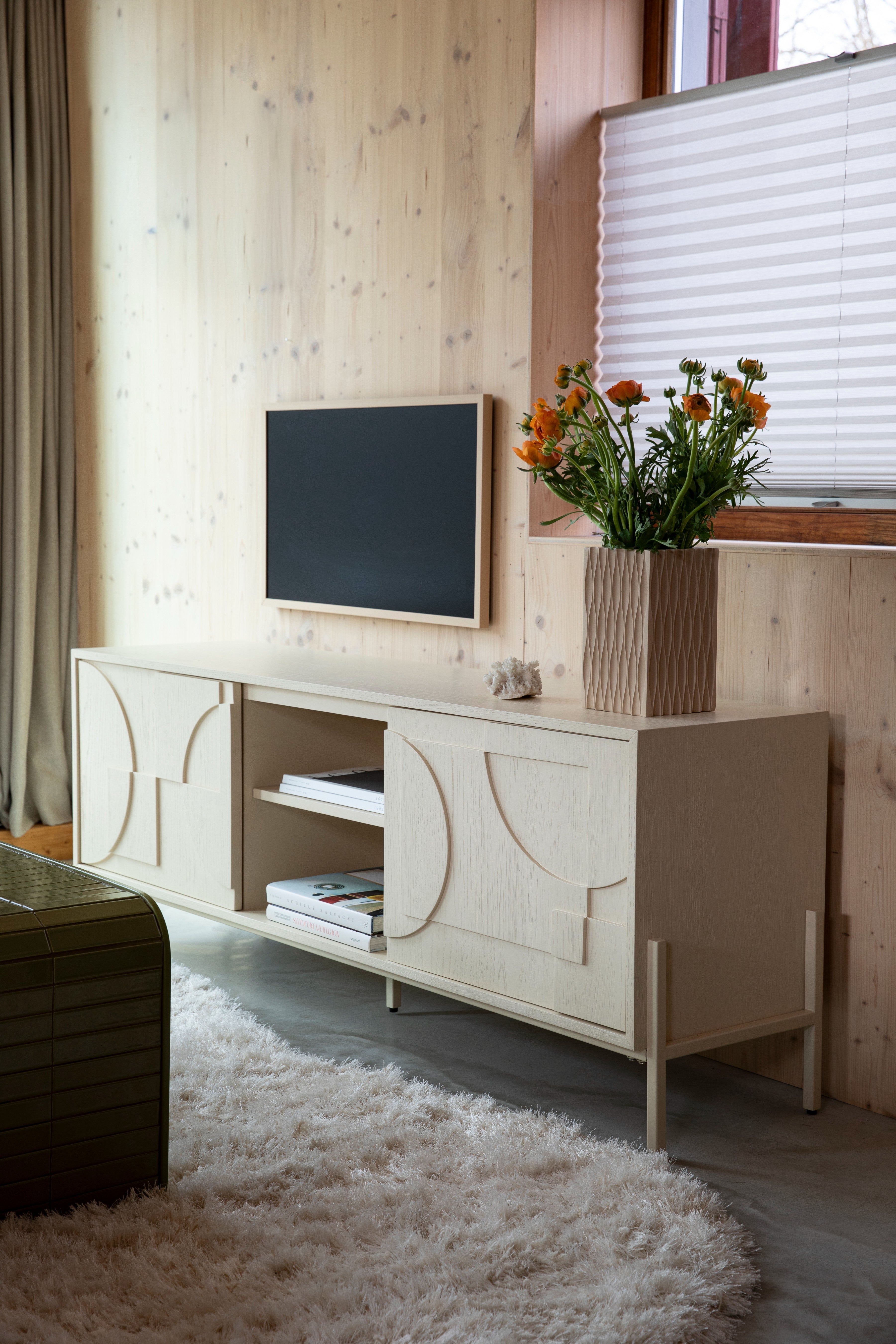 FACES TV-meubel lichtbeige hout