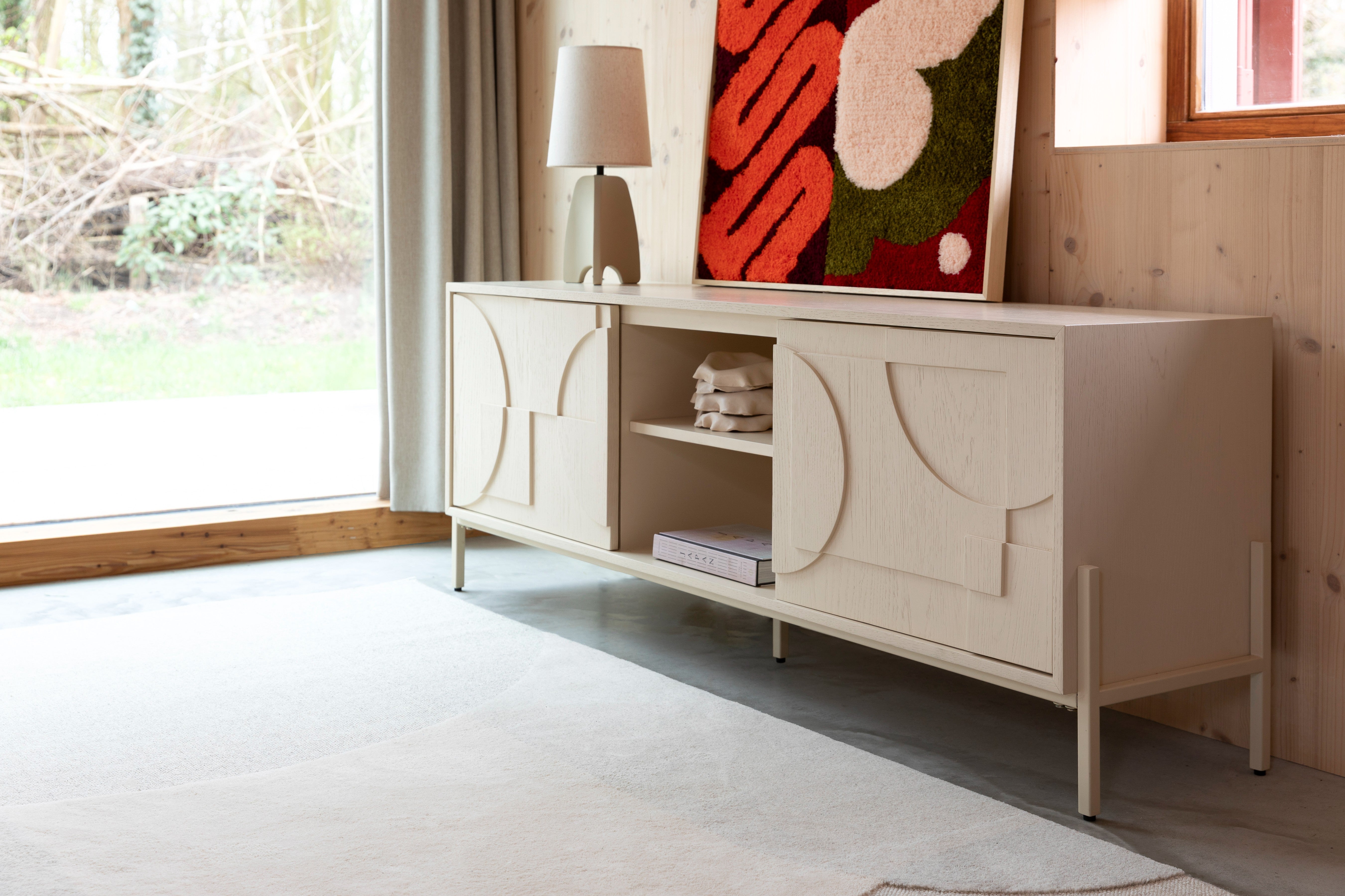 FACES TV-meubel lichtbeige hout