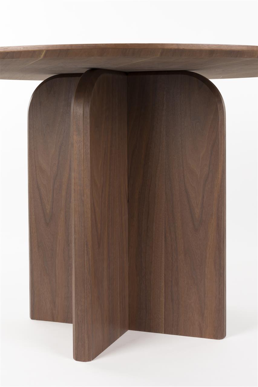 LAURENT dark brown round table