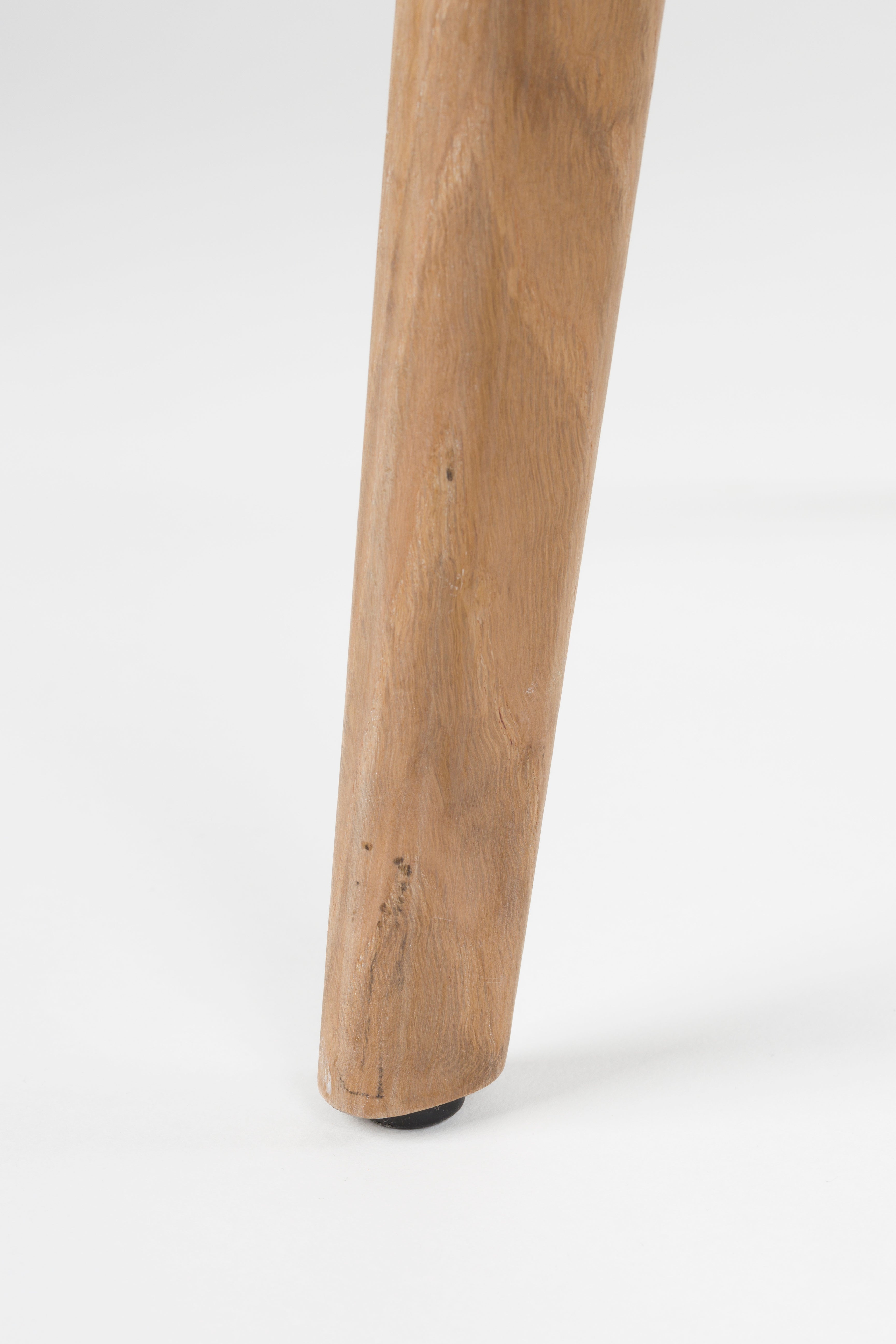 Stoel LOUA wit met houten basis