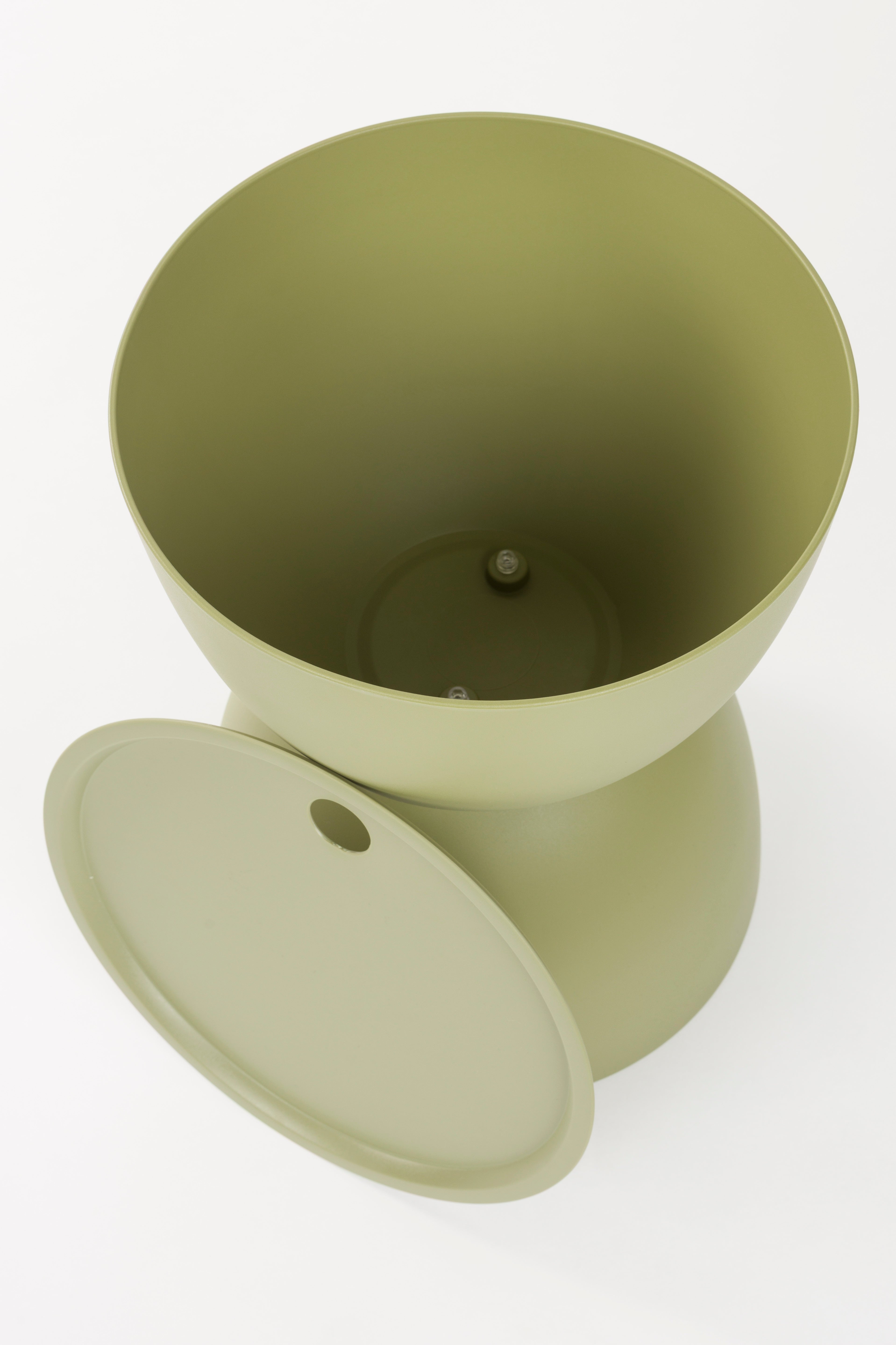 Gartenkaffee-Tisch mit Stauraum MARA grün