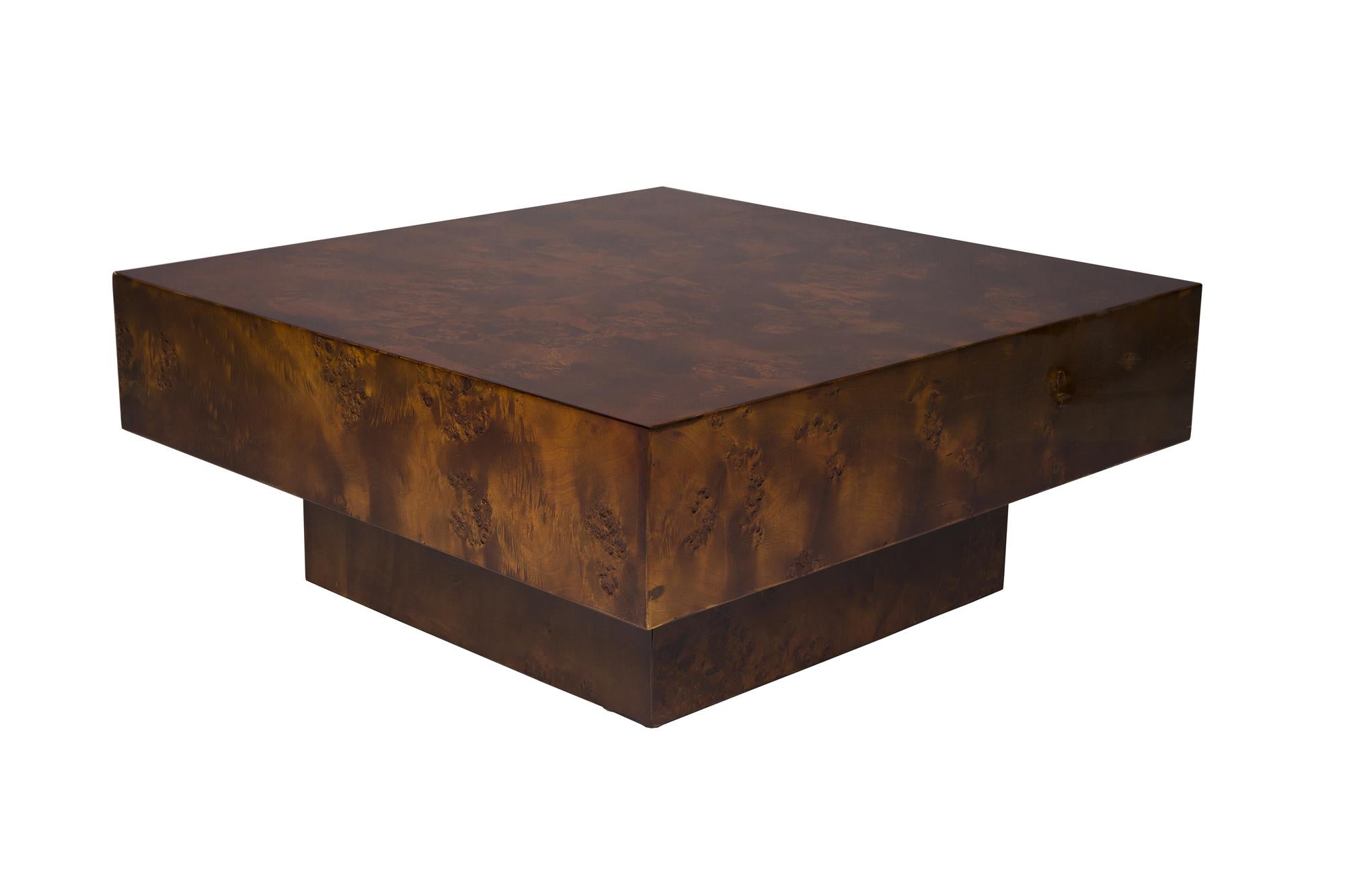 QUINN walnut veneer coffee table