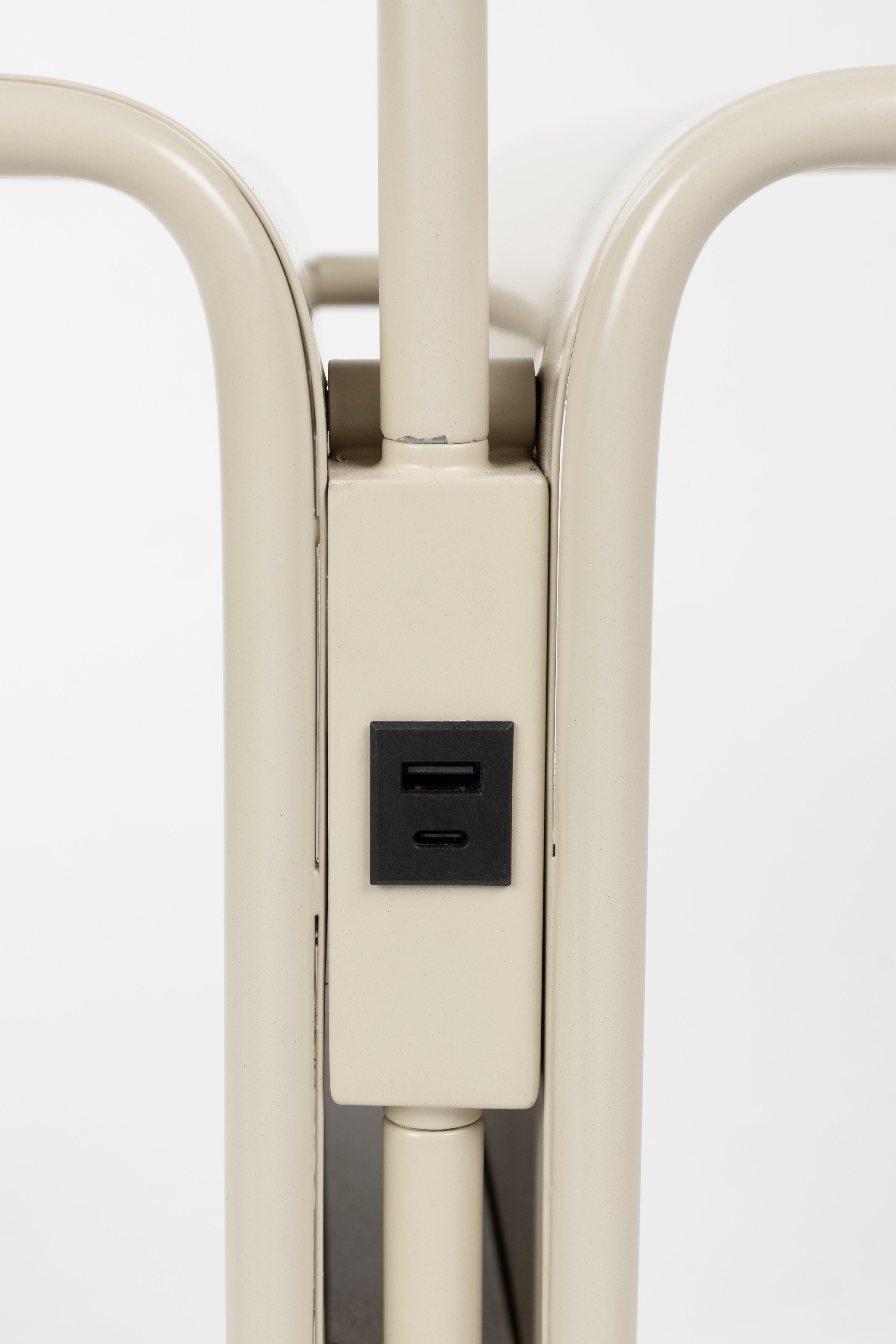 Vloerlamp met tafeltje LUSTOR beige