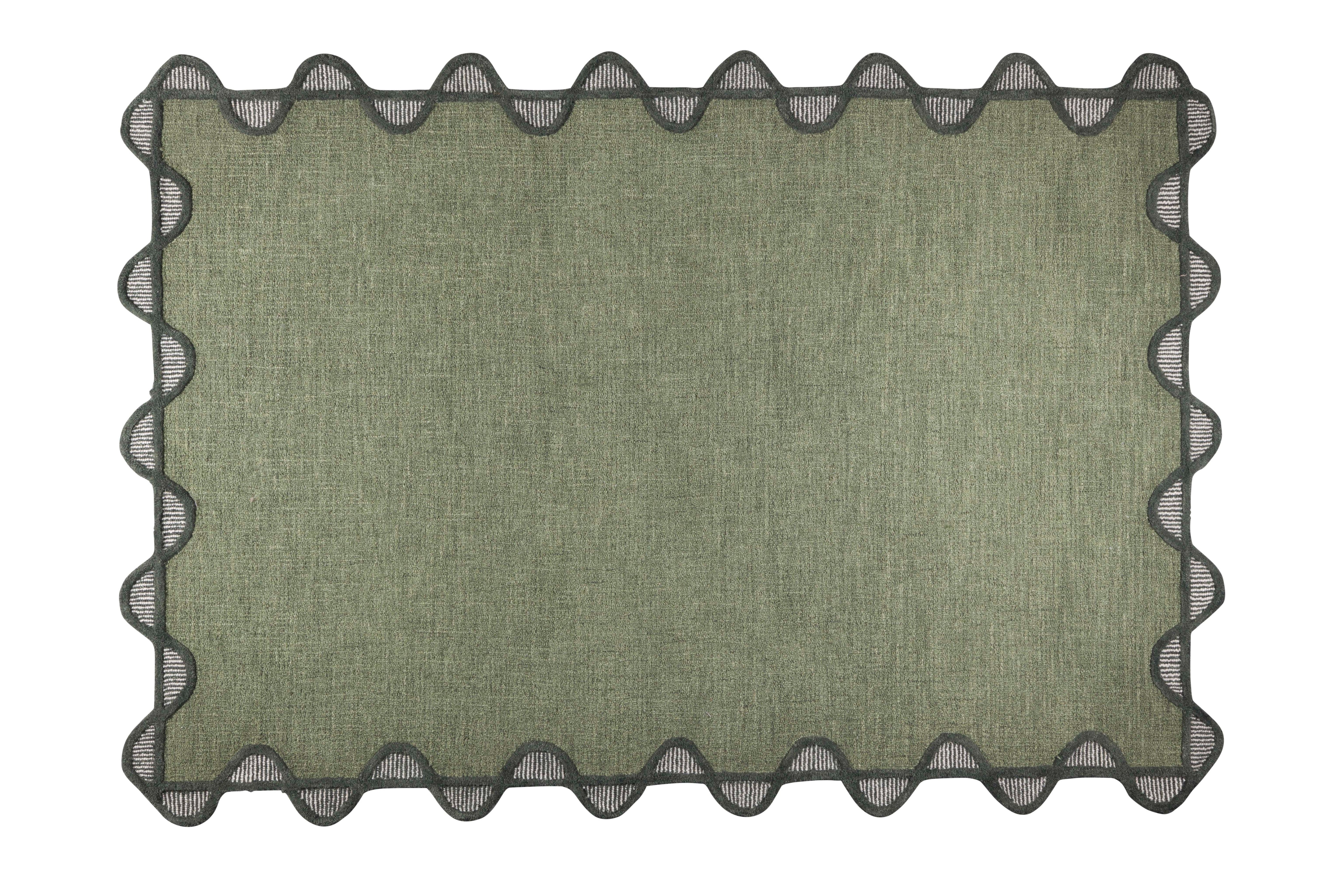 SUGAR LINES Green Rug