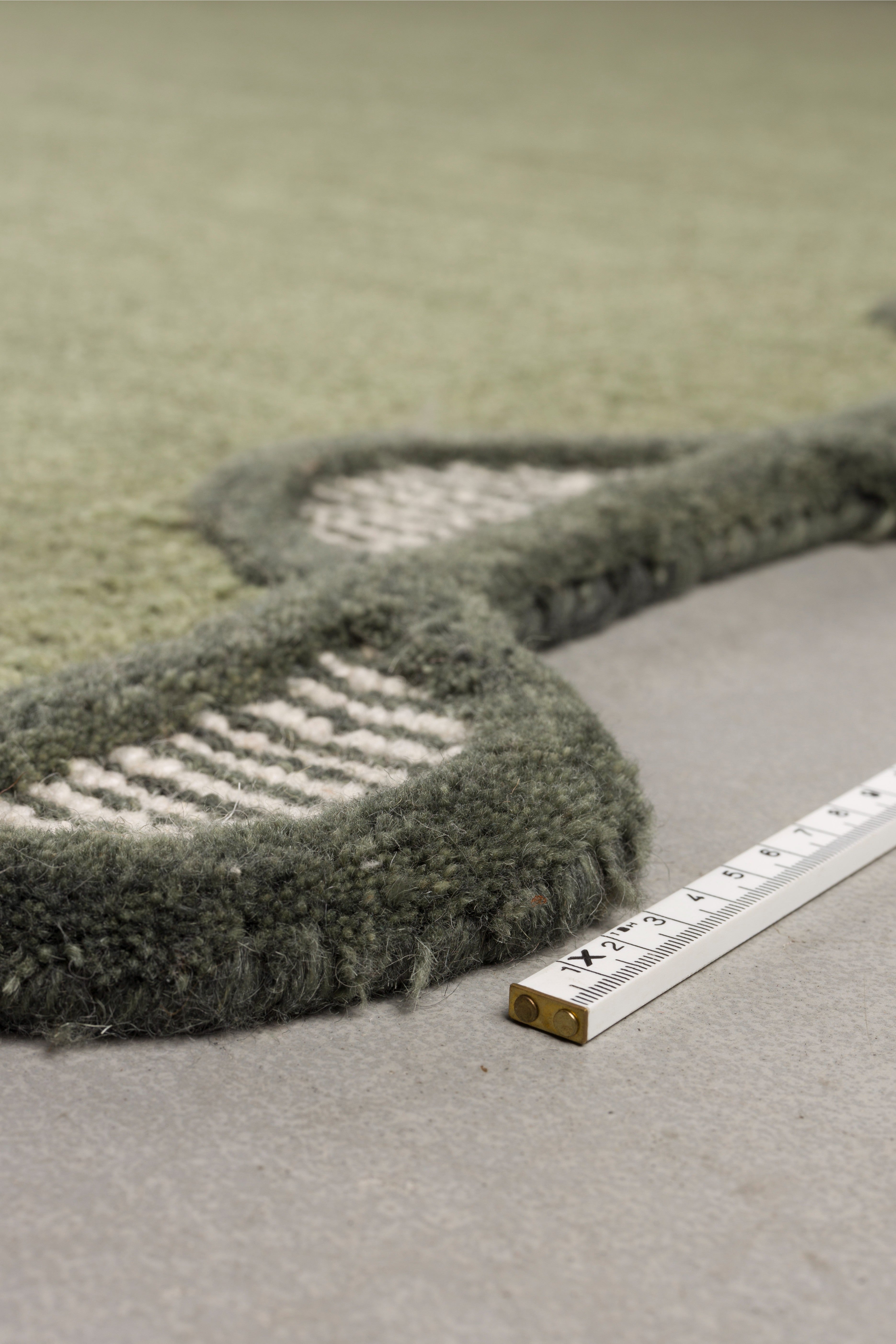 SUGAR LINES Green Rug